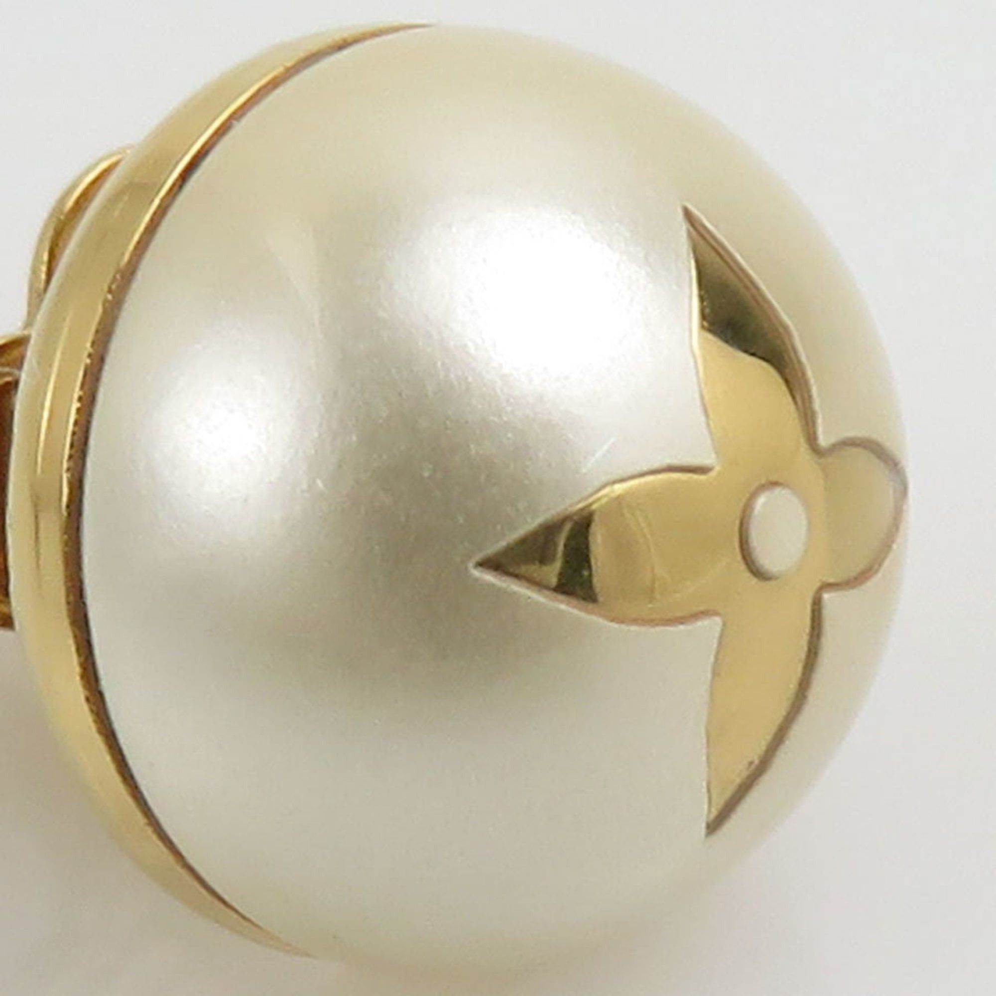 Louis Vuitton Louis Vuitton My Mix Stud Earrings with Pearl and Faux Metal in White Gold, Women's, M01589, Free Shipping, h31869k Size ONE SIZE - 9 Thumbnail