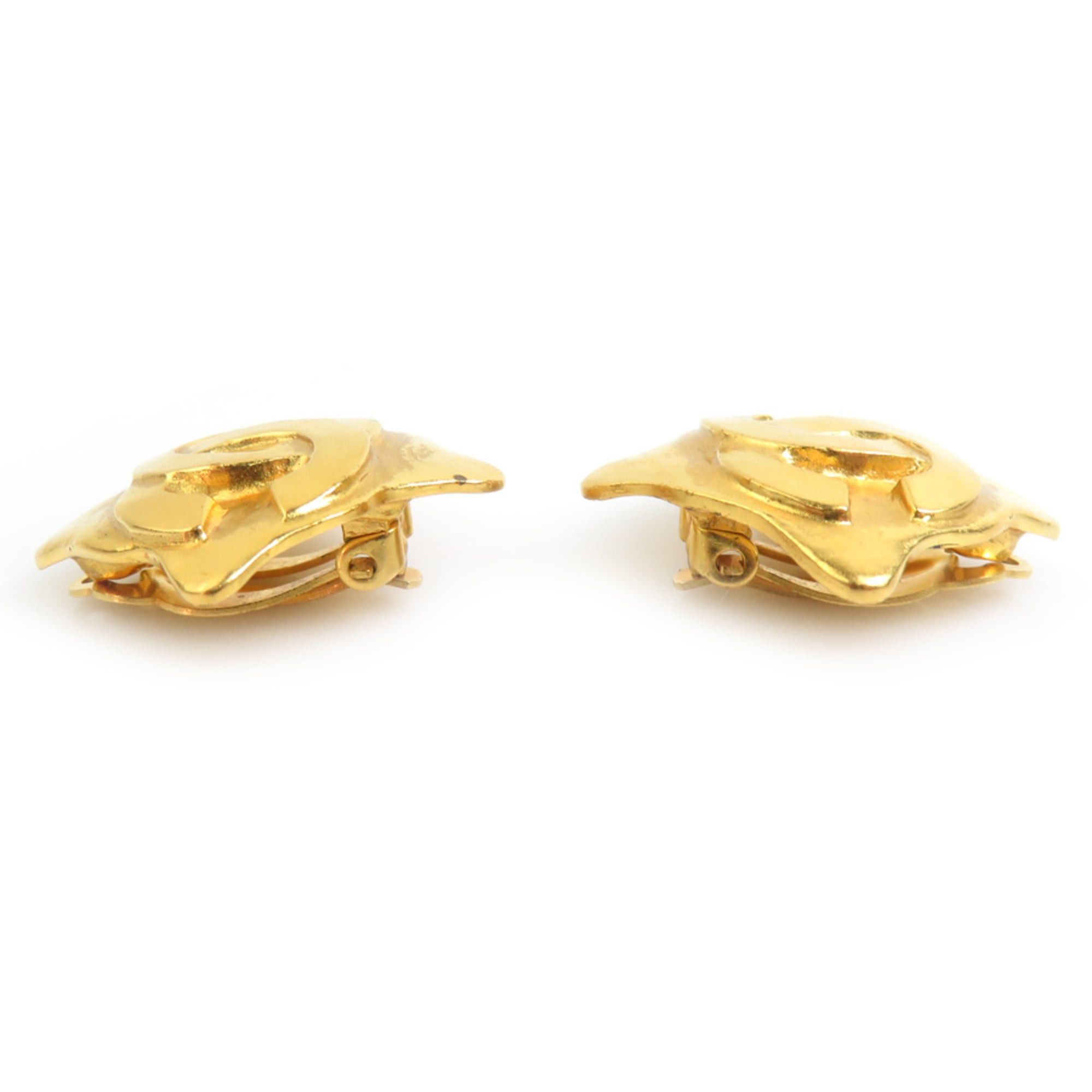 Chanel CHANEL Coco Mark Metal Gold Earrings for Women, Free Shipping, e61520k Size ONE SIZE - 3 Thumbnail