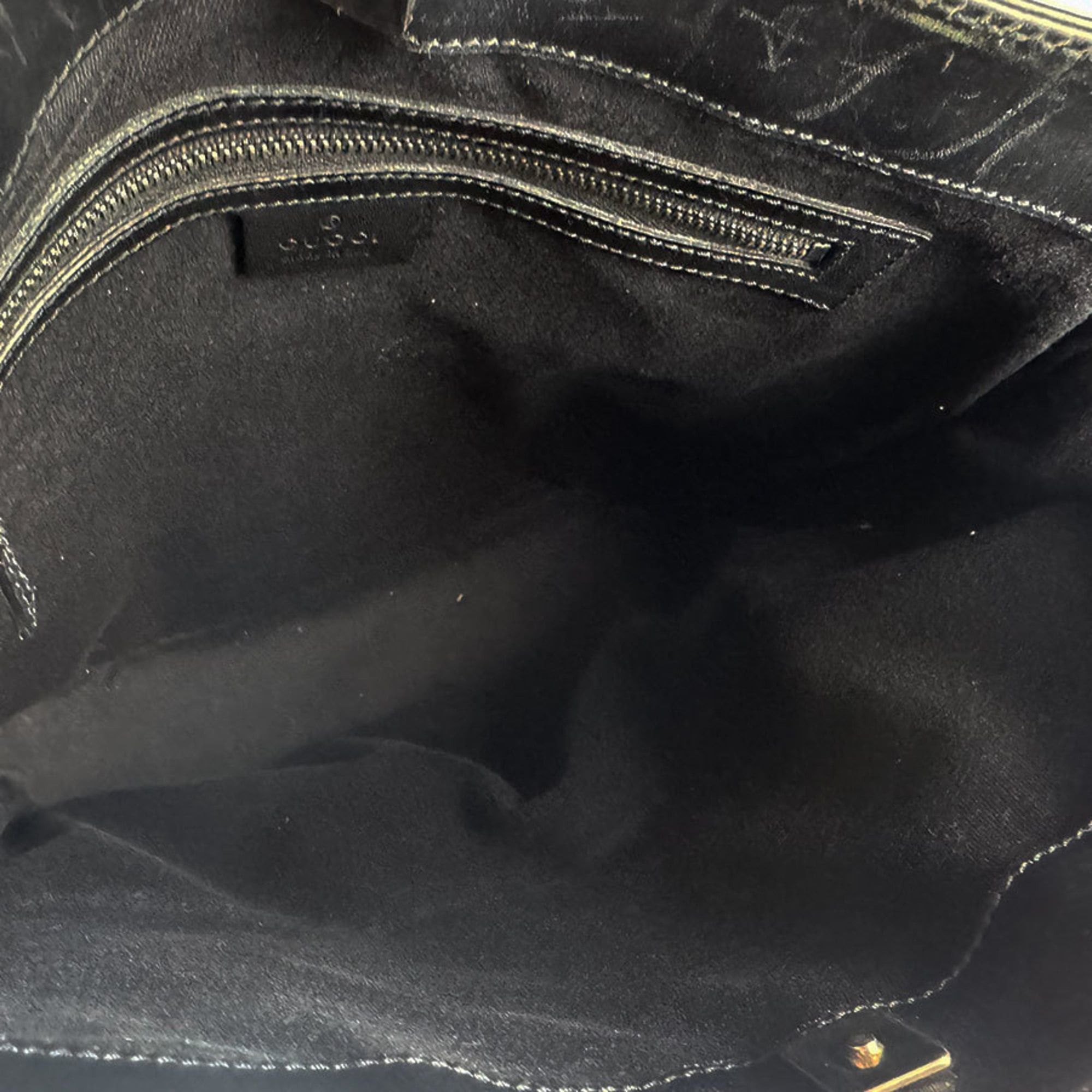 Gucci Gucci GG Canvas and Leather Shoulder Bag in Black for Men Women, Free Shipping, z8723 Size ONE SIZE - 5 Thumbnail