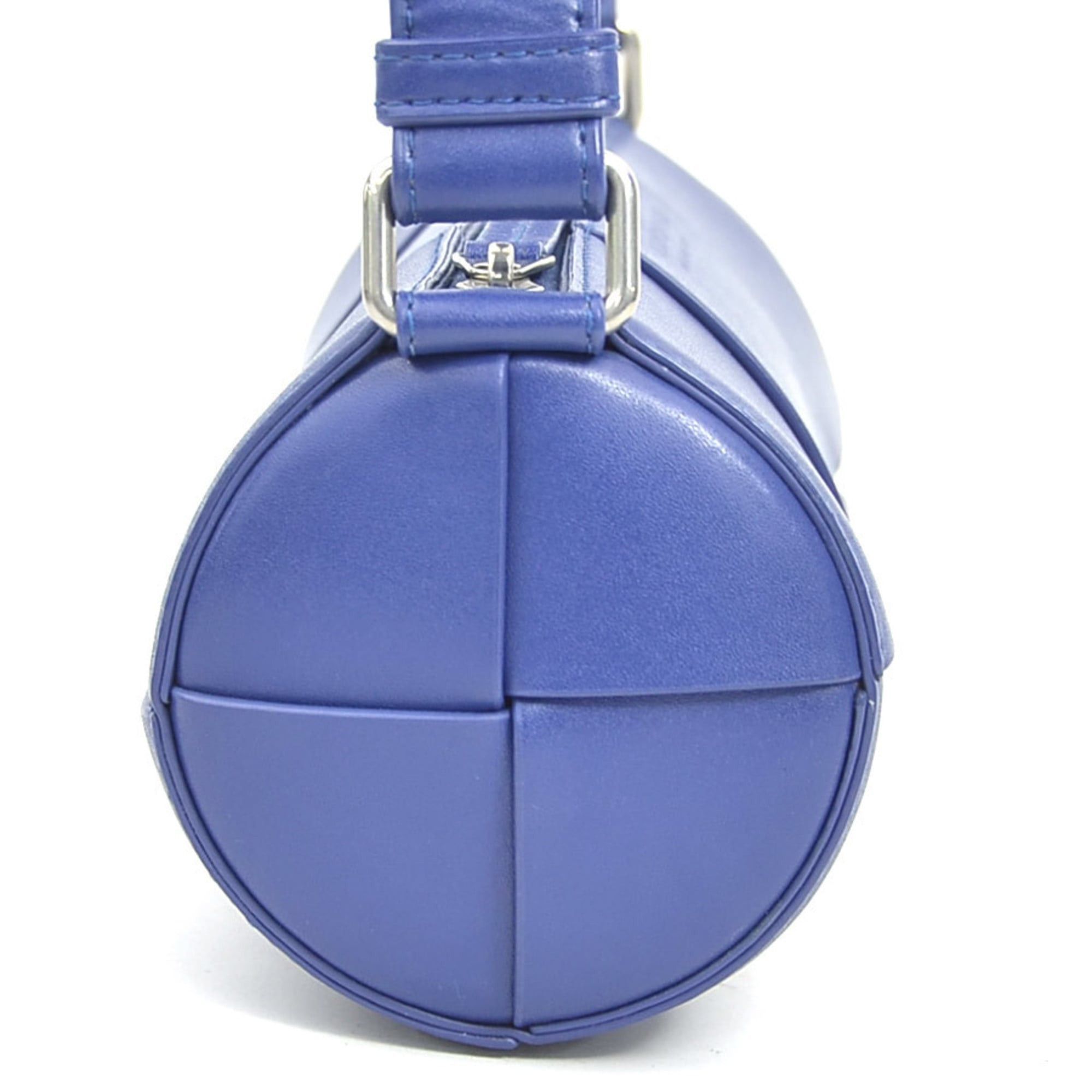 Bottega Veneta Bottega Veneta Maxi Intrecciato Small Canetto Leather Shoulder Bag in Blue for Men and Women, Free Shipping (r10865a) Size ONE SIZE - 2 Thumbnail