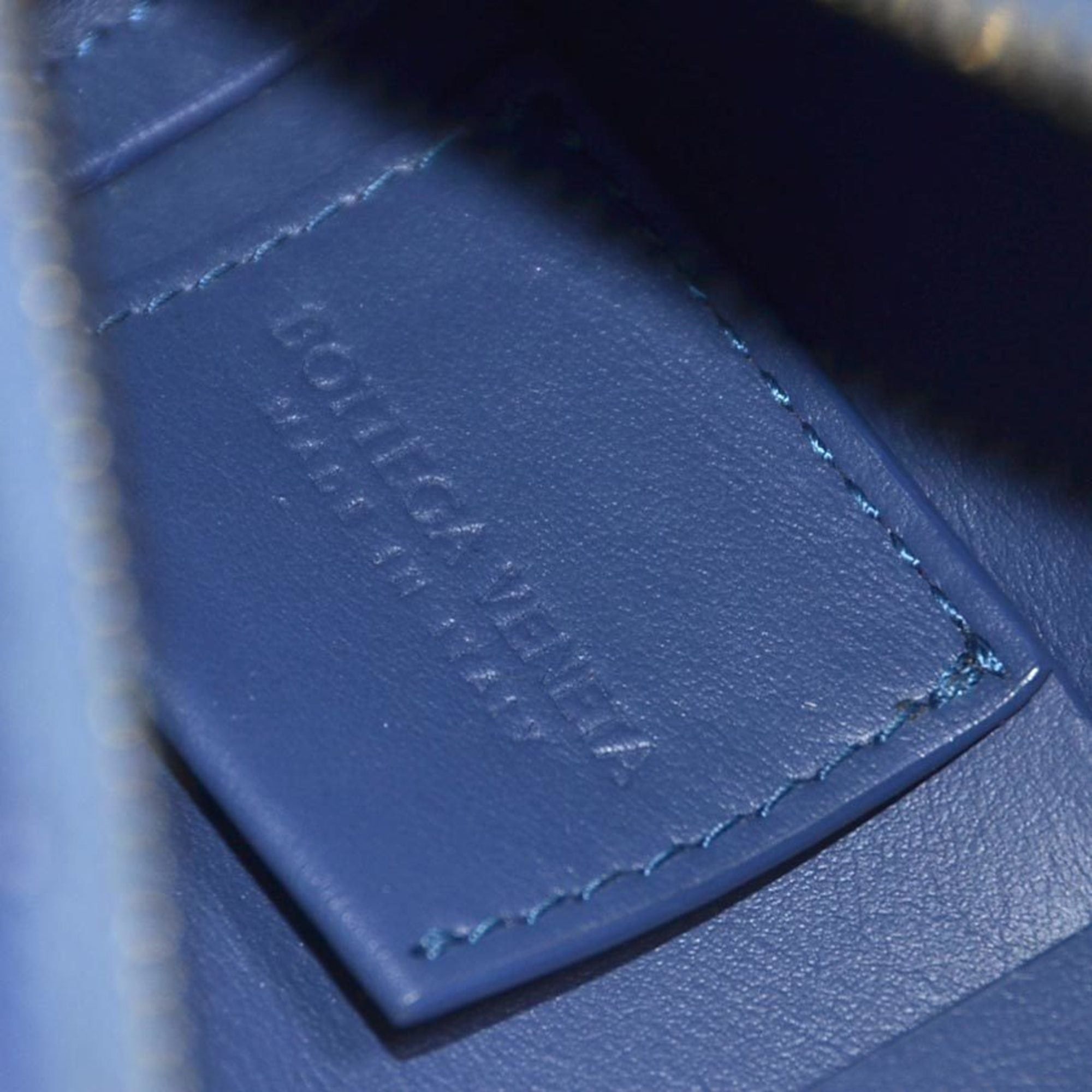 Bottega Veneta Bottega Veneta Maxi Intrecciato Small Canetto Leather Shoulder Bag in Blue for Men and Women, Free Shipping (r10865a) Size ONE SIZE - 12 Thumbnail