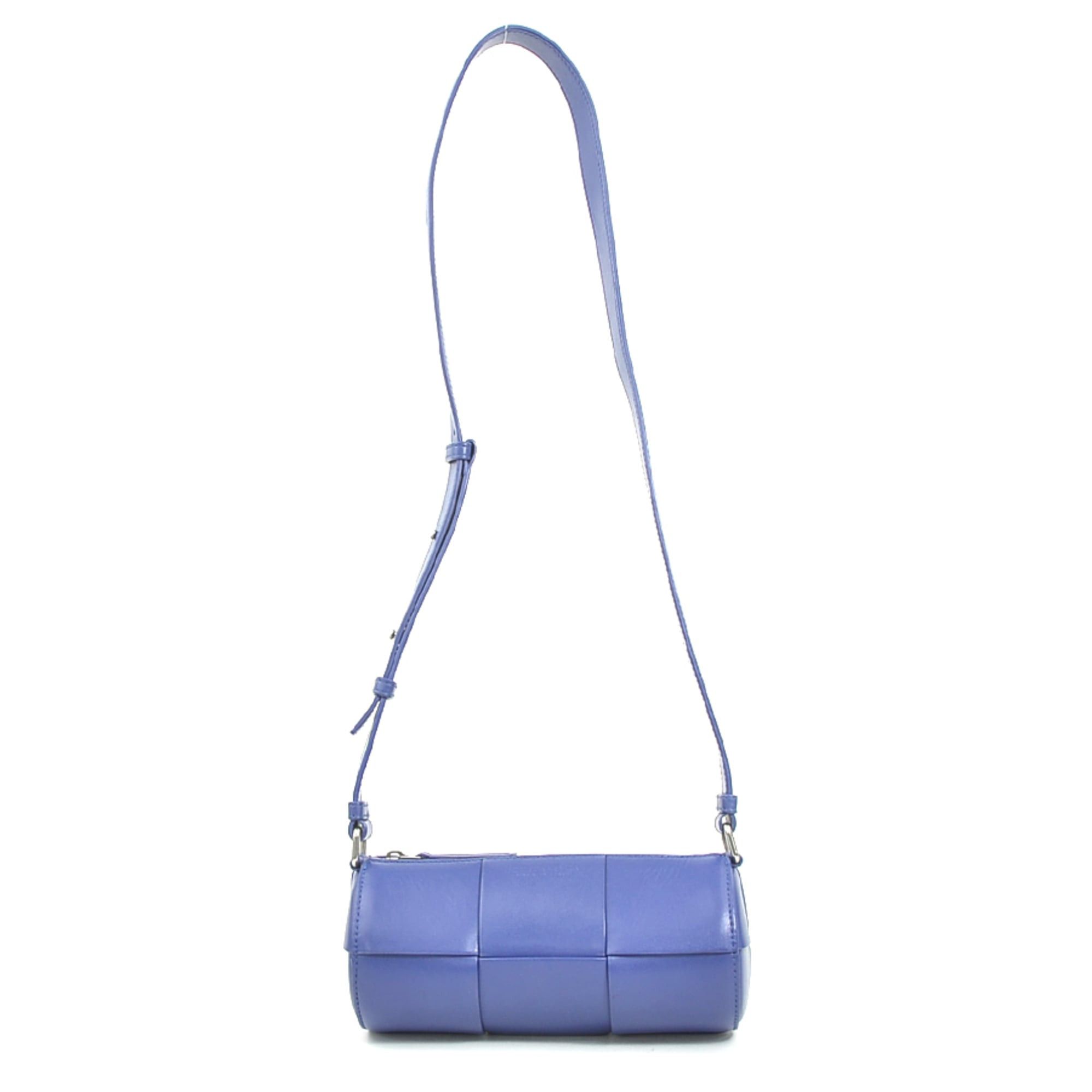 Bottega Veneta Bottega Veneta Maxi Intrecciato Small Canetto Leather Shoulder Bag in Blue for Men and Women, Free Shipping (r10865a) Size ONE SIZE - 13 Thumbnail