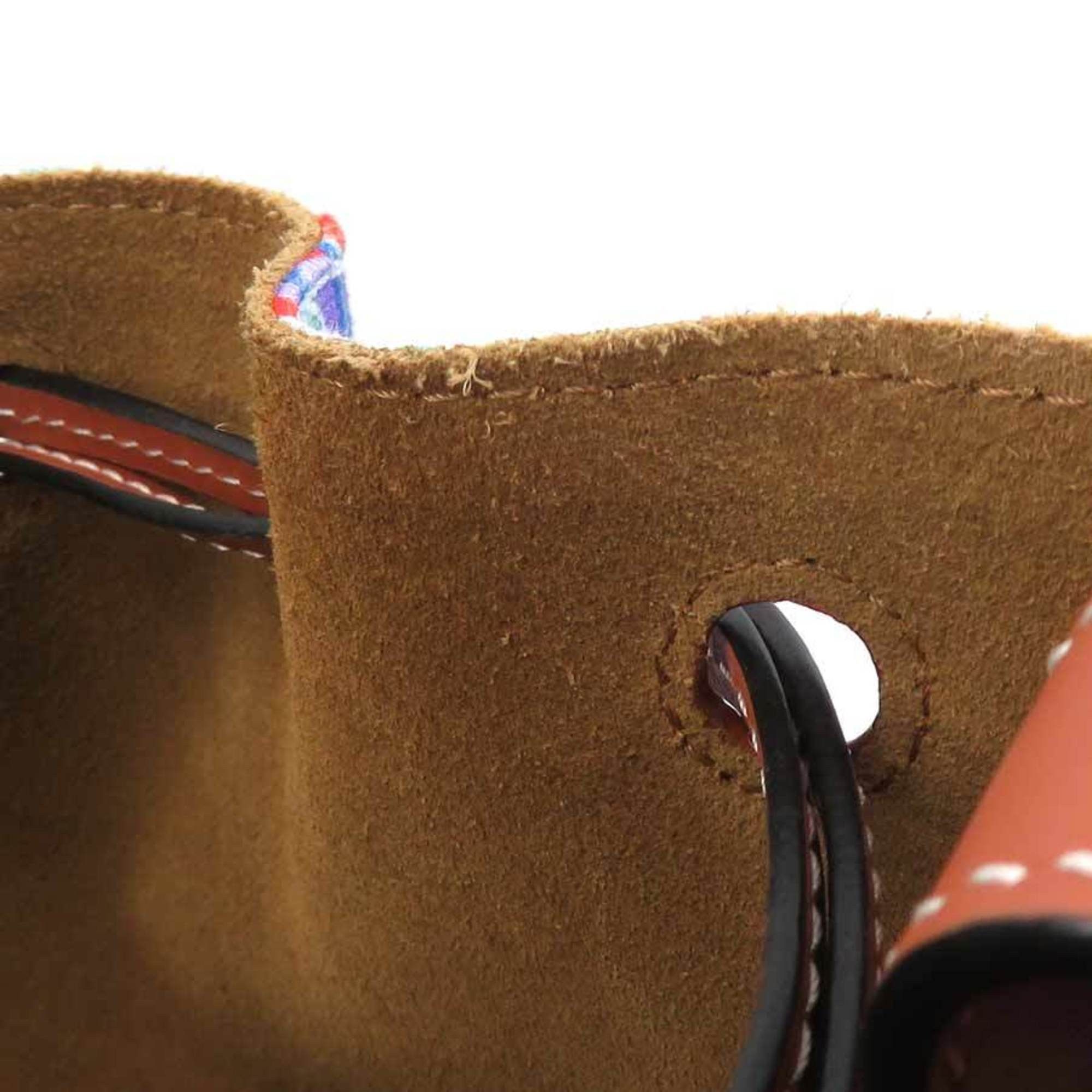 Loewe LOEWE Paula's Ibiza collaboration balloon bag, small, canvas and leather, blue brown, women's, free shipping, r10905n Size ONE SIZE - 8 Thumbnail