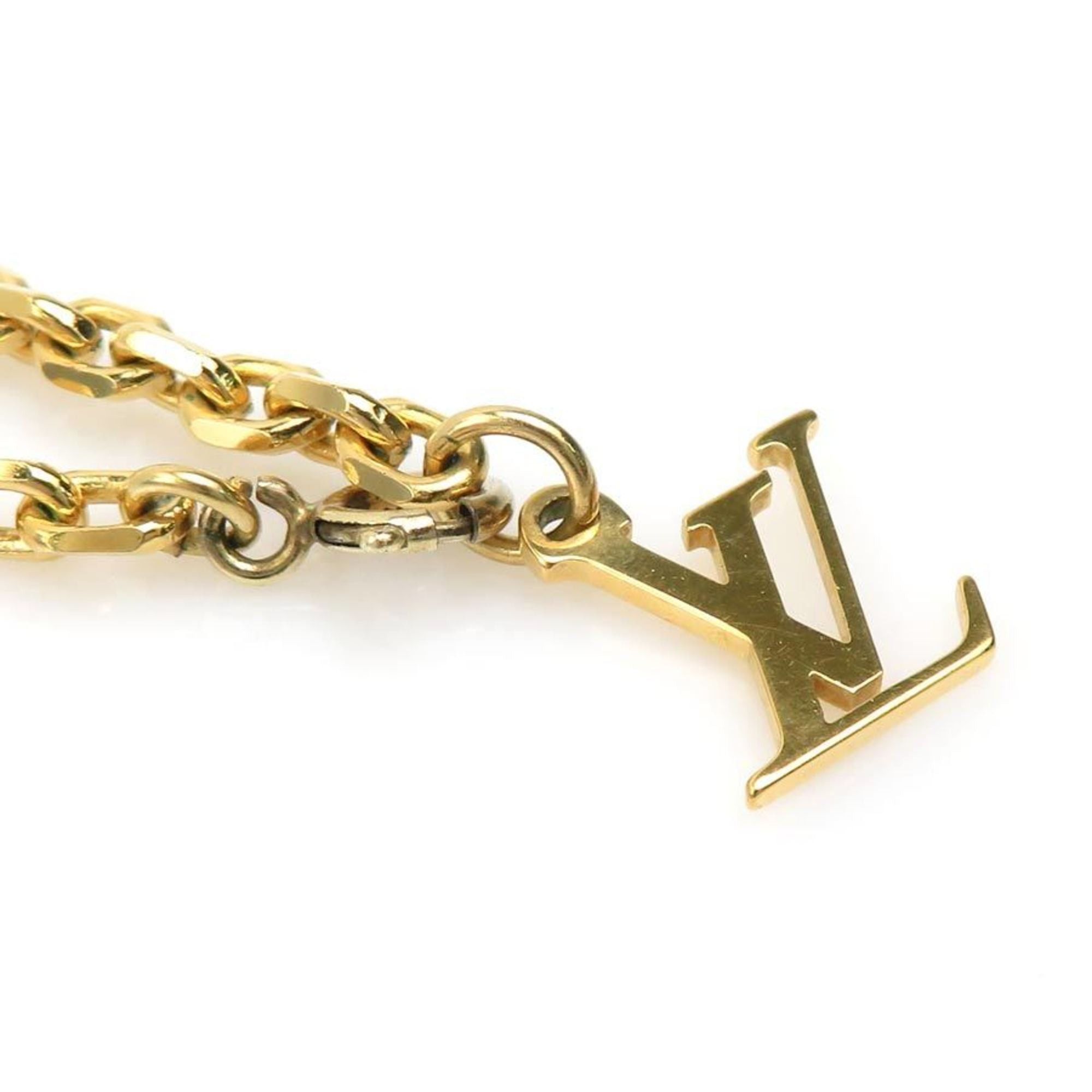 Louis Vuitton Louis Vuitton Pendant Necklace, Damier Pearl, Metal, Gold and White, Women's, M66322, Free Shipping, 56189i Size ONE SIZE - 6 Thumbnail