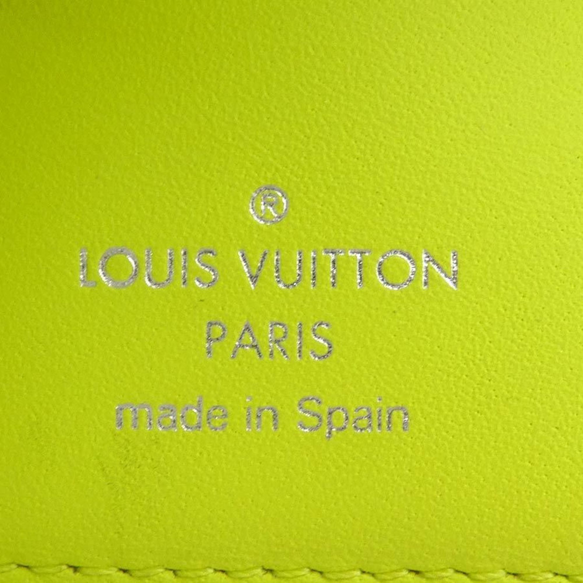 Louis Vuitton Louis Vuitton Taiga Lama Discovery Tri-fold Wallet, Compact Leather, Green Yellow and Silver, Men's, M67629, Free Shipping, e61503 Size ONE SIZE - 11 Thumbnail