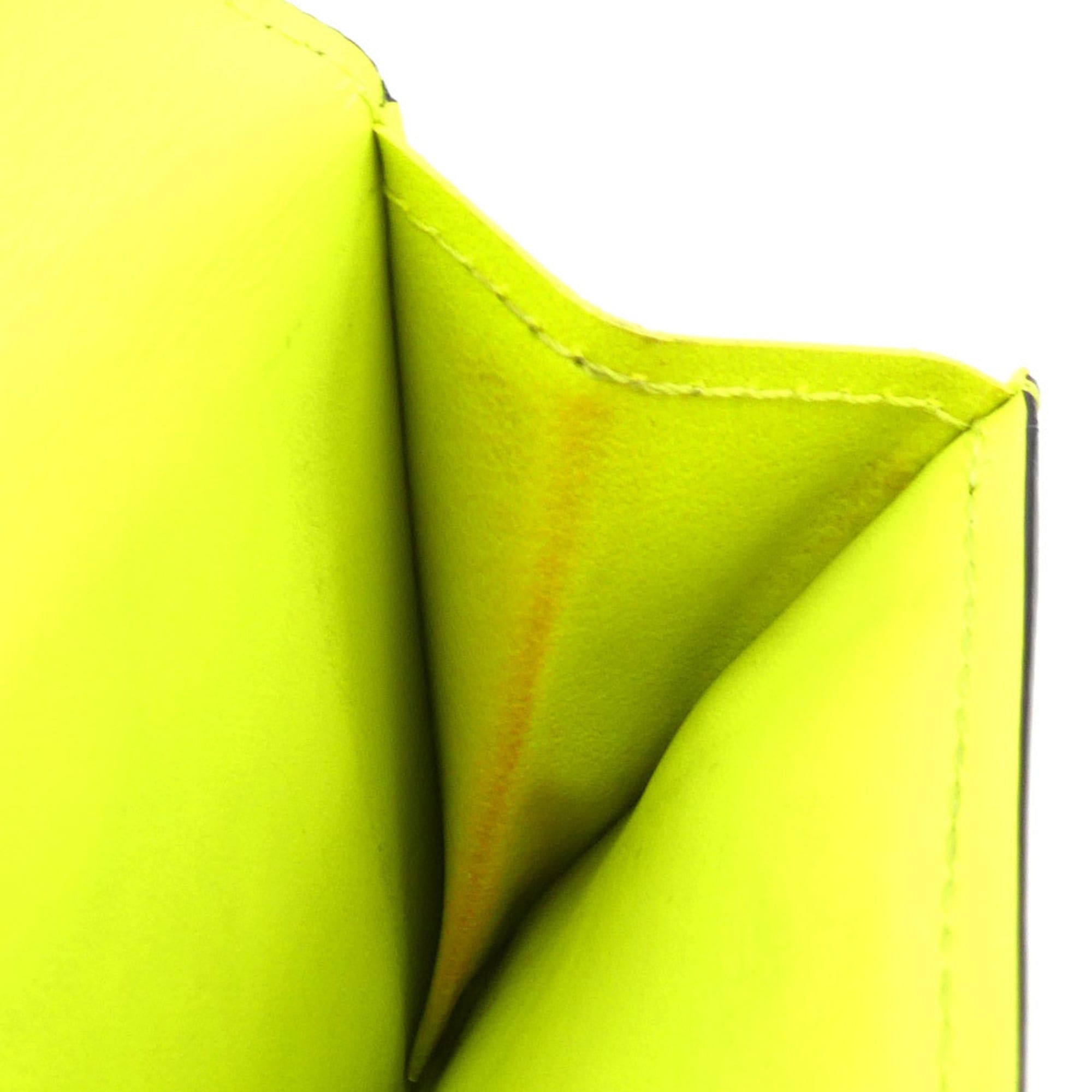 Louis Vuitton Louis Vuitton Taiga Lama Discovery Tri-fold Wallet, Compact Leather, Green Yellow and Silver, Men's, M67629, Free Shipping, e61503 Size ONE SIZE - 8 Thumbnail