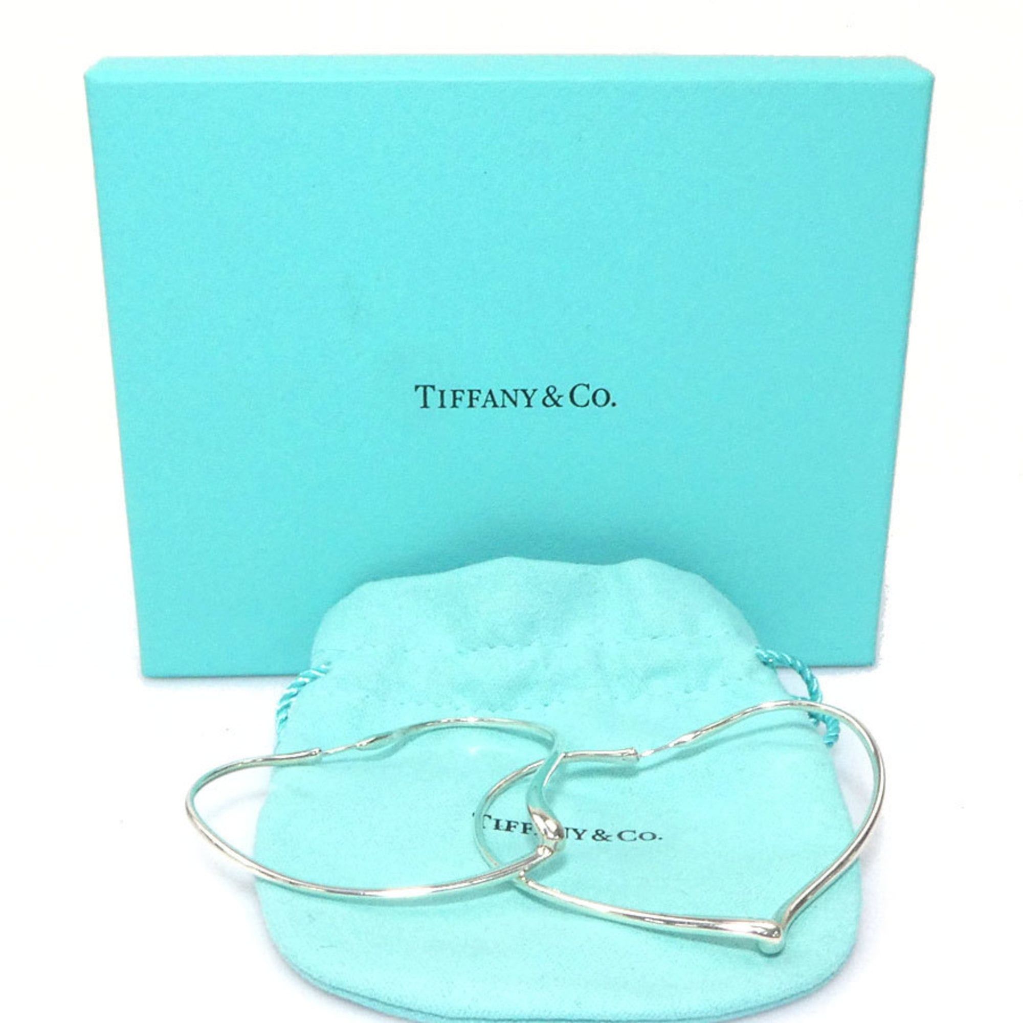 Tiffany & Co. Tiffany & Co. Open Heart Large Hoop Earrings in 925 Sterling Silver for Women, Free Shipping, h31376a Size ONE SIZE - 8 Thumbnail