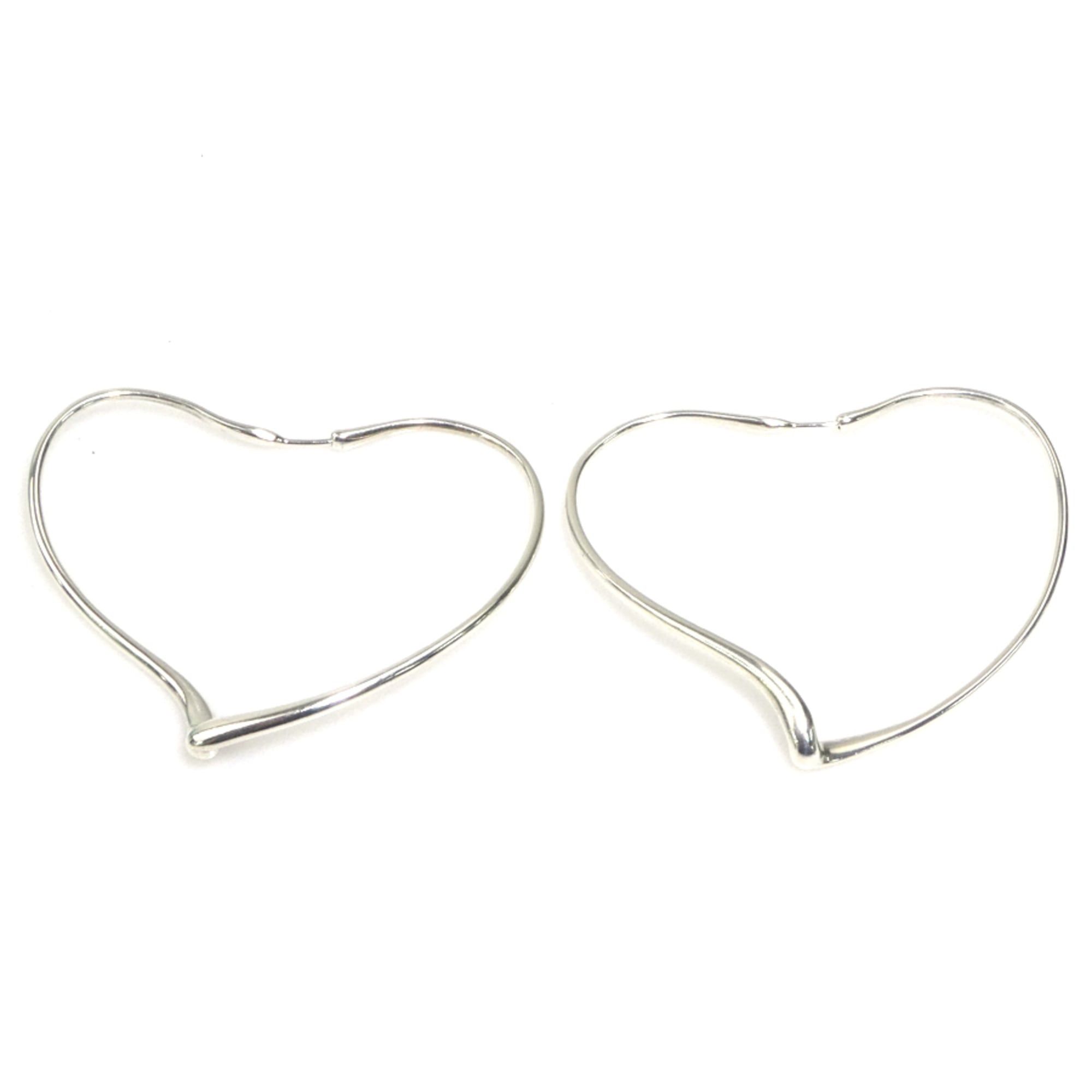 Tiffany & Co. Tiffany & Co. Open Heart Large Hoop Earrings in 925 Sterling Silver for Women, Free Shipping, h31376a Size ONE SIZE - 2 Thumbnail