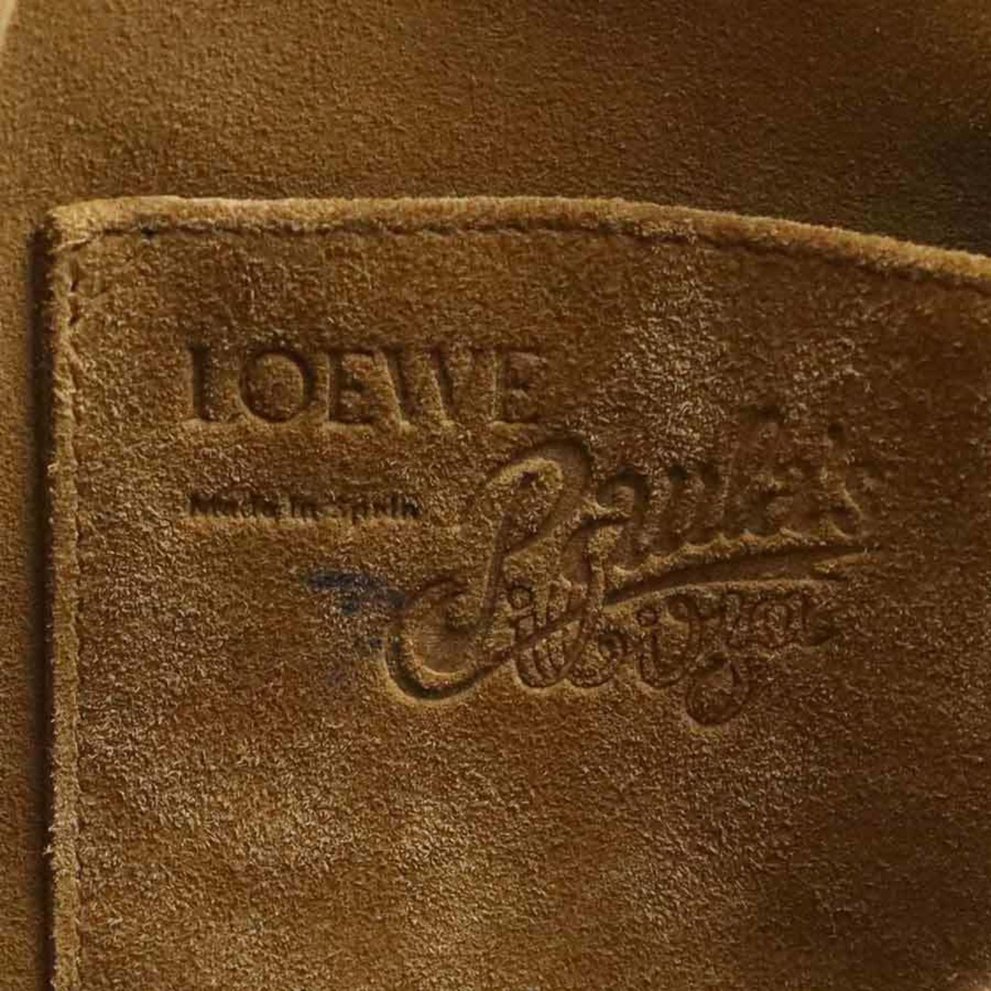 Loewe LOEWE Paula's Ibiza Shoulder Bag in Canvas and Leather (Blue Brown) for Women, Free Shipping (e61132a) Size ONE SIZE - 15 Thumbnail