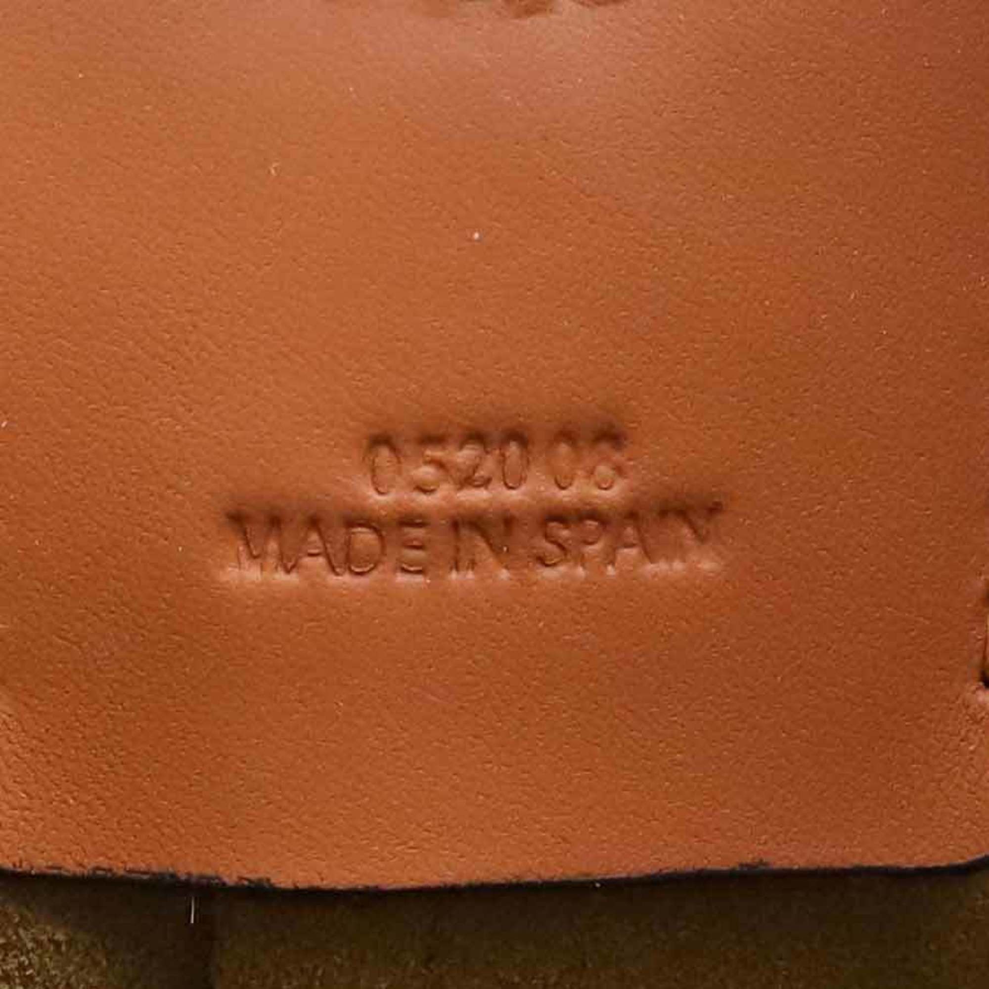 Loewe LOEWE Paula's Ibiza Shoulder Bag in Canvas and Leather (Blue Brown) for Women, Free Shipping (e61132a) Size ONE SIZE - 16 Thumbnail