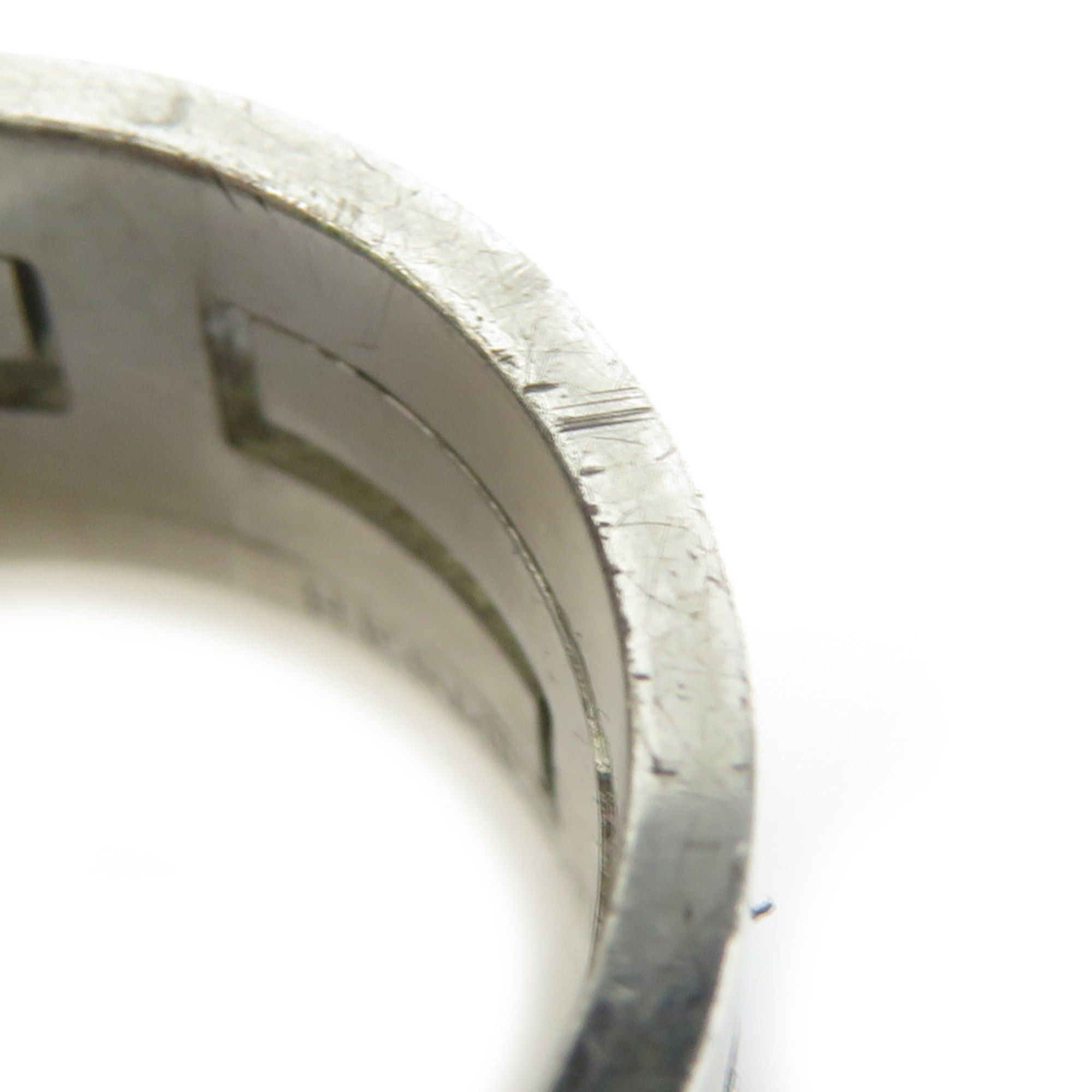 Hermes Hermes Hermès Move Ash Ring in Silver 925 with Enamel and Off-White Silver, Women's, Size 1, Free Shipping, e61514a Size ONE SIZE - 6 Thumbnail