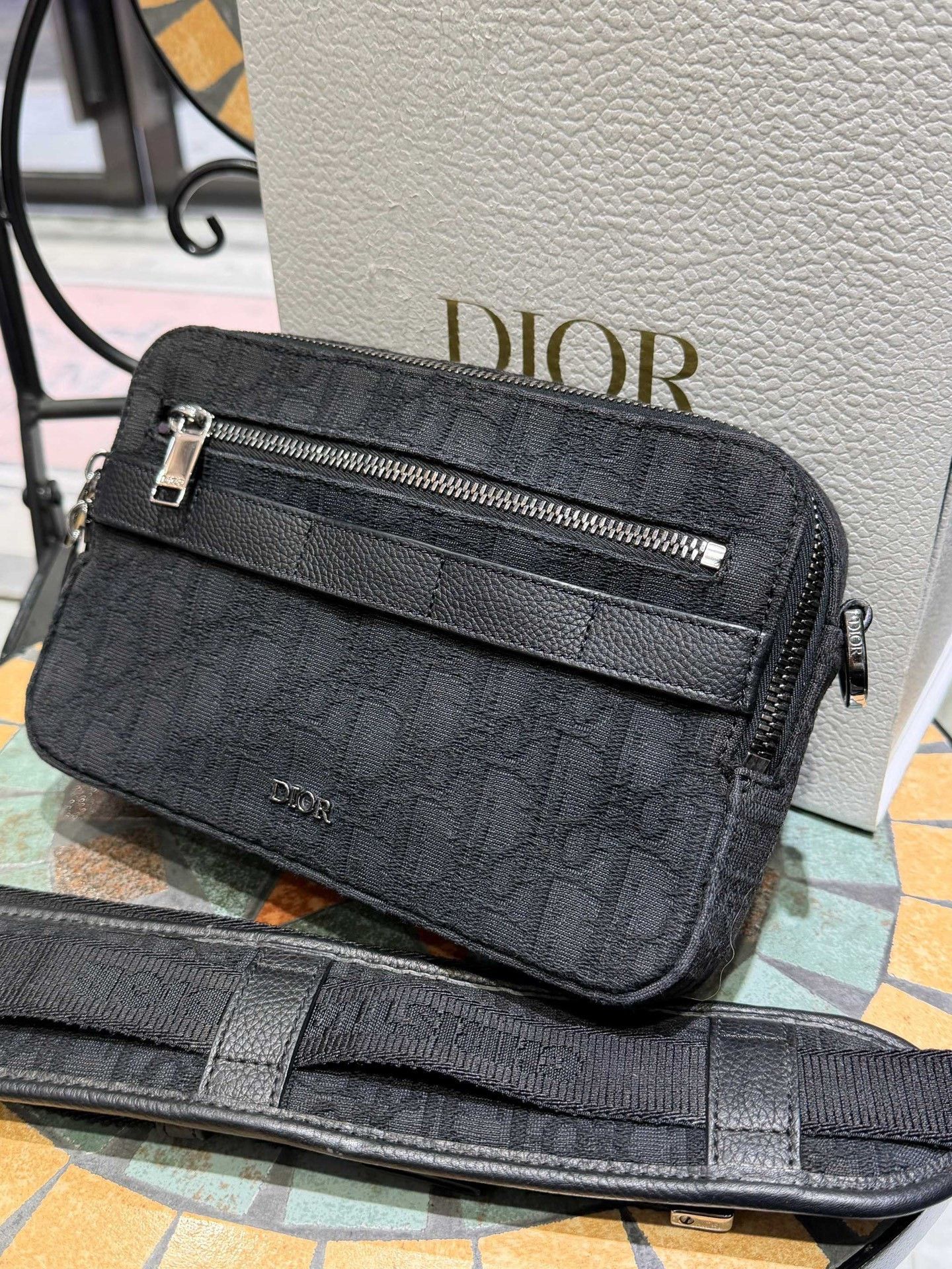 Dior Dior Men's Small Classic Monogram Camera Bag Size ONE SIZE - 2 Thumbnail