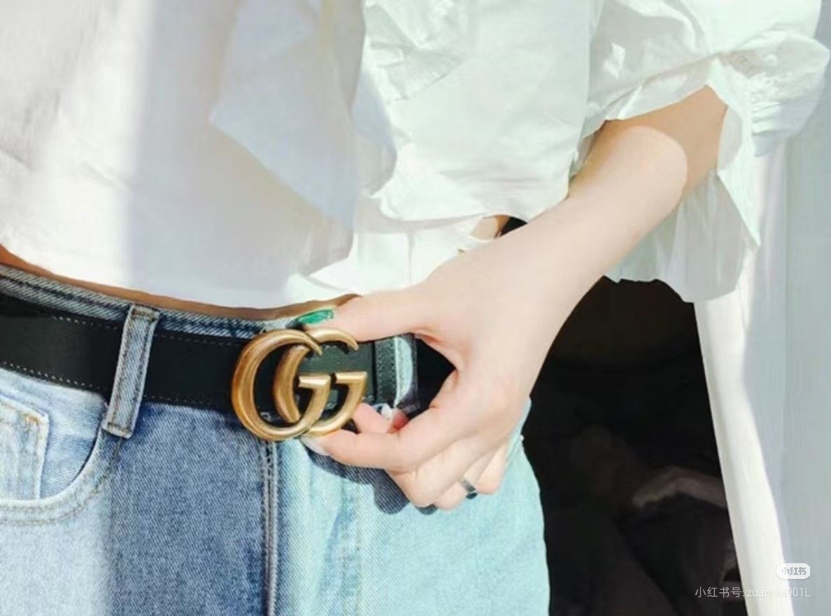 Gucci Gucci Unisex Vintage Double G Buckle Belt Size ONE SIZE - 6 Thumbnail