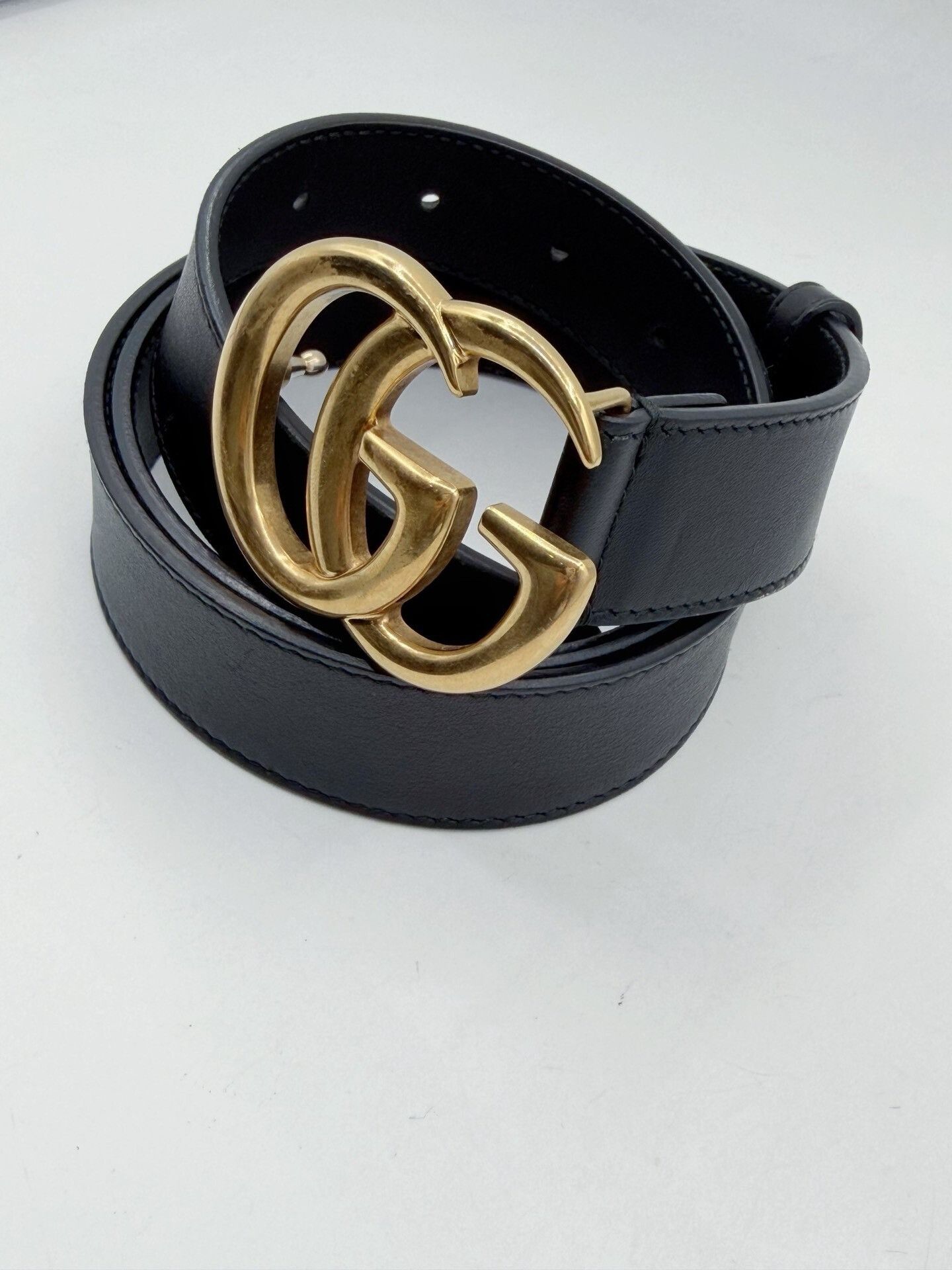 Gucci Gucci Unisex Vintage Double G Buckle Belt Size ONE SIZE - 3 Thumbnail