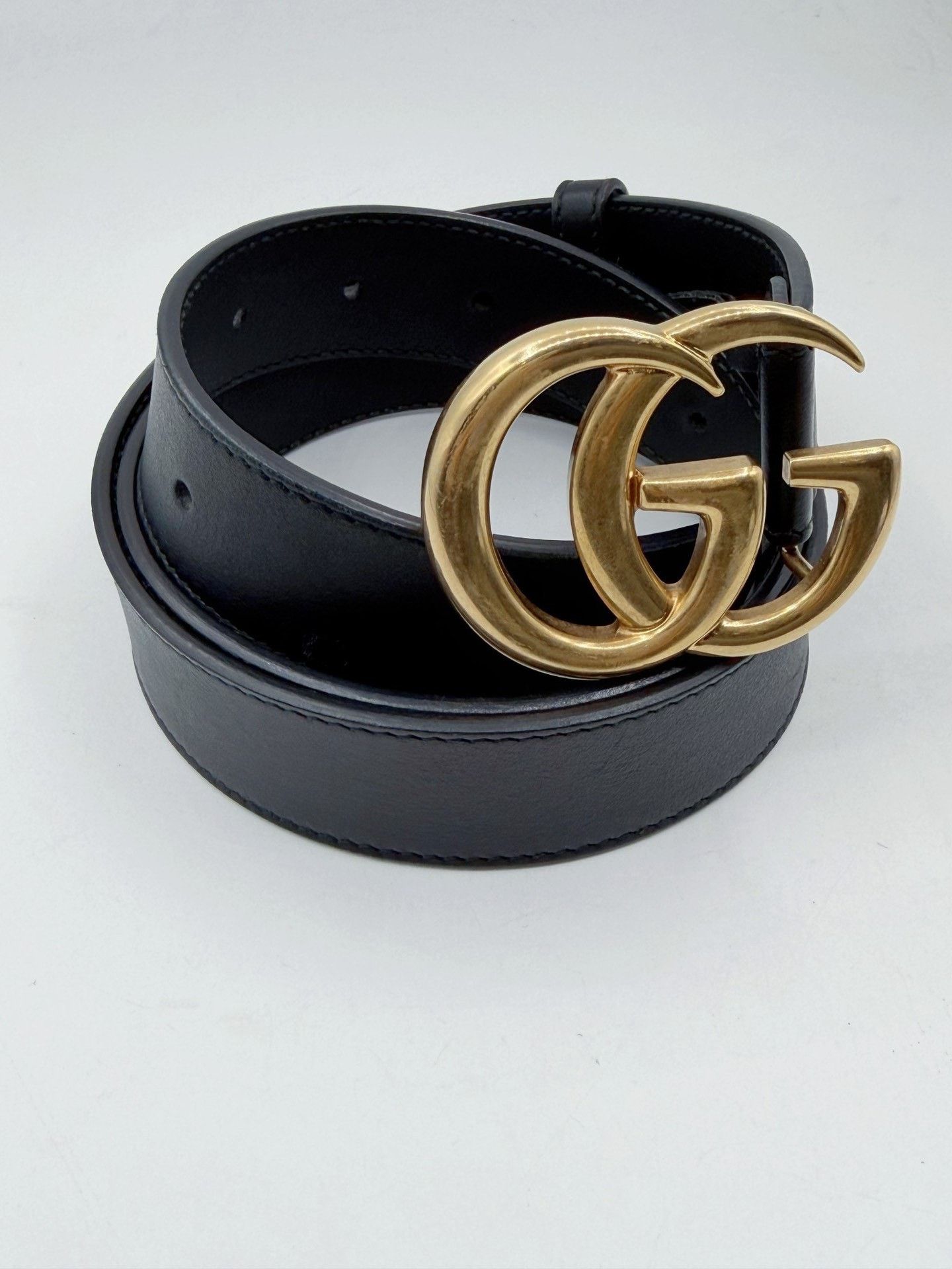 Gucci Gucci Unisex Vintage Double G Buckle Belt Size ONE SIZE - 2 Thumbnail