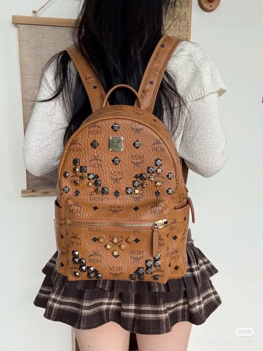 MCM MCM Classic Cognac Backpack Size ONE SIZE - 5 Thumbnail