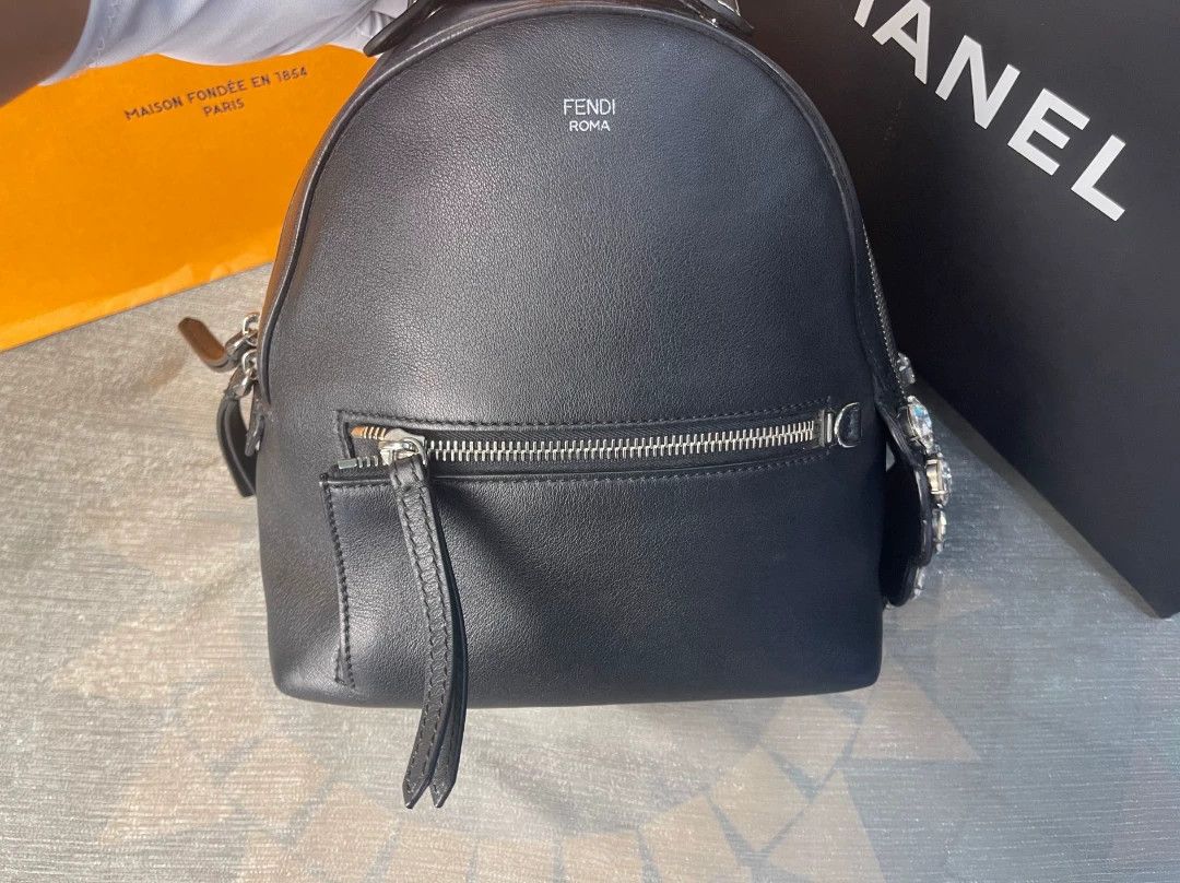 Fendi Fendi By The Way Small Diamond Backpack Size ONE SIZE - 2 Thumbnail