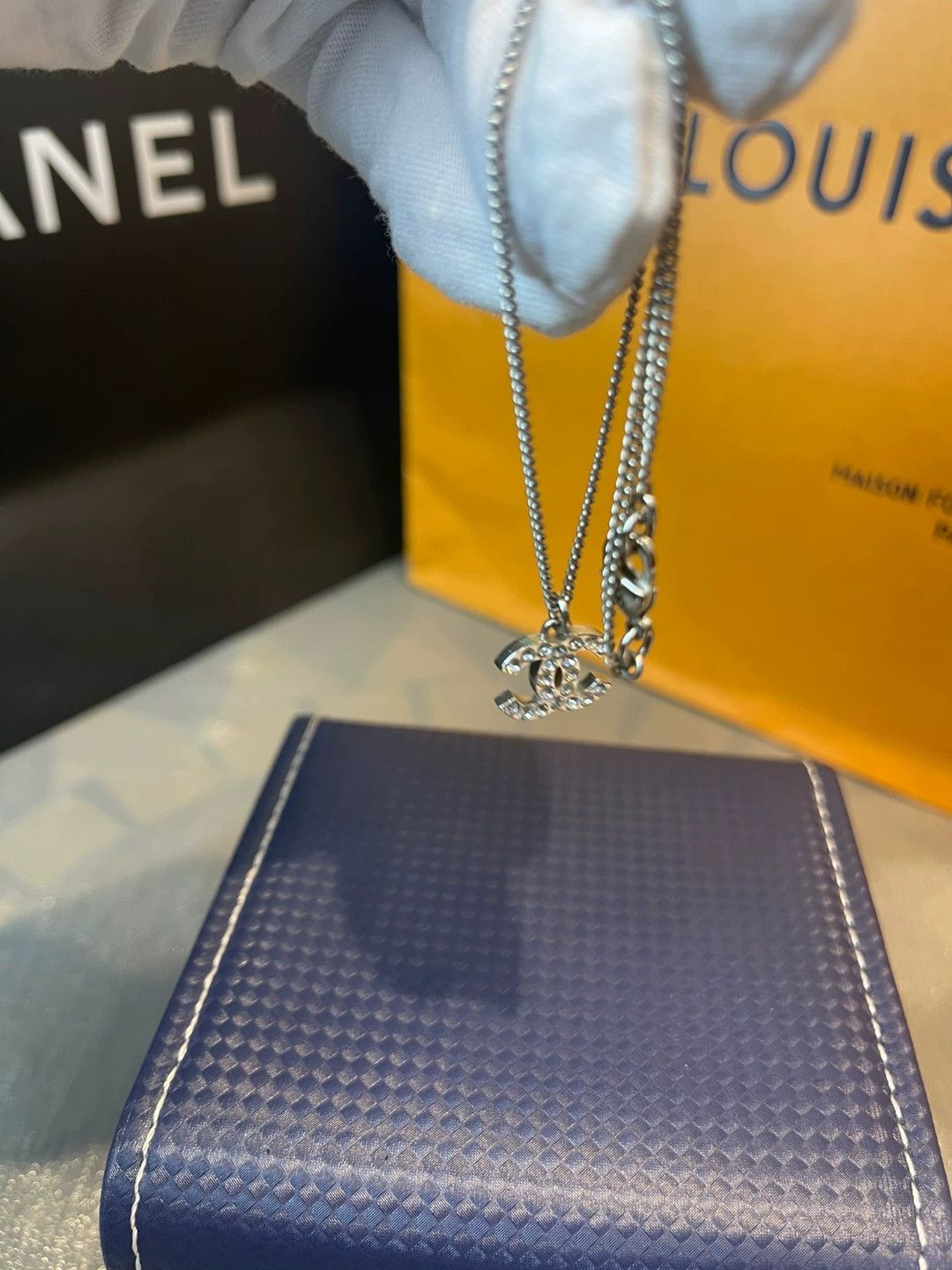 Chanel Chanel Diamond Double C Necklace Size ONE SIZE - 3 Thumbnail