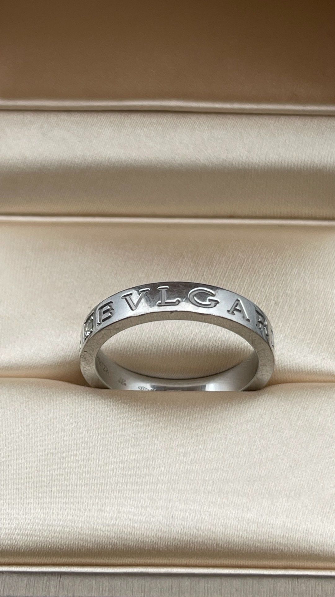 Bvlgari BVLGARI BVLGARI Platinum Single Diamond Ring Size ONE SIZE - 2 Thumbnail