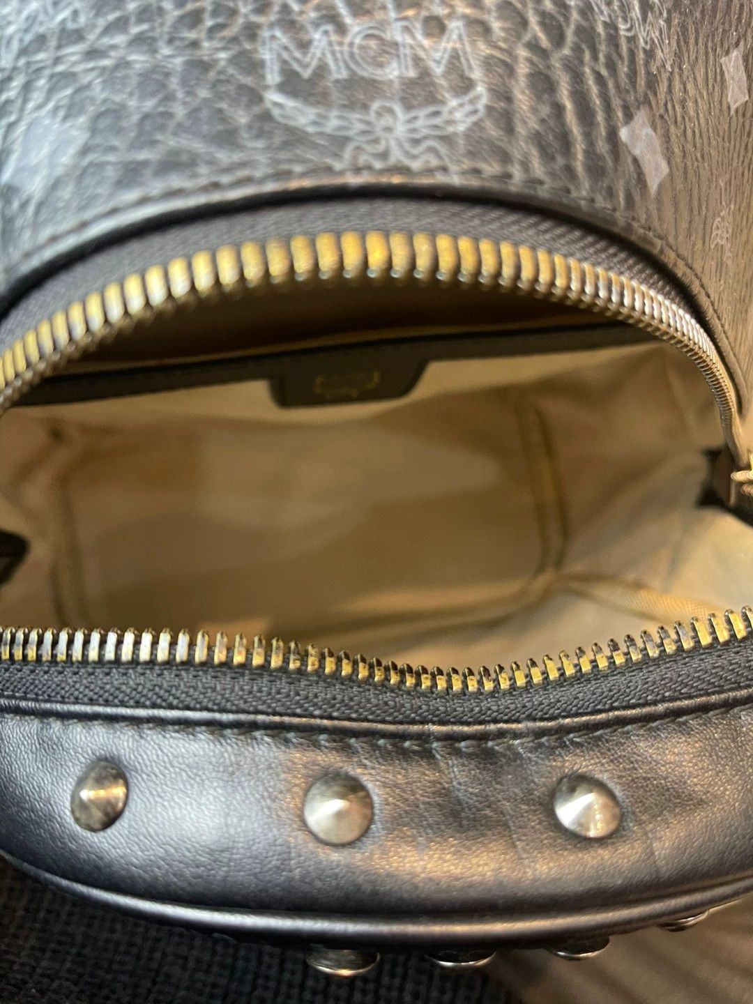 MCM MCM Stark Visetos Studded Small Backpack Size ONE SIZE - 6 Thumbnail