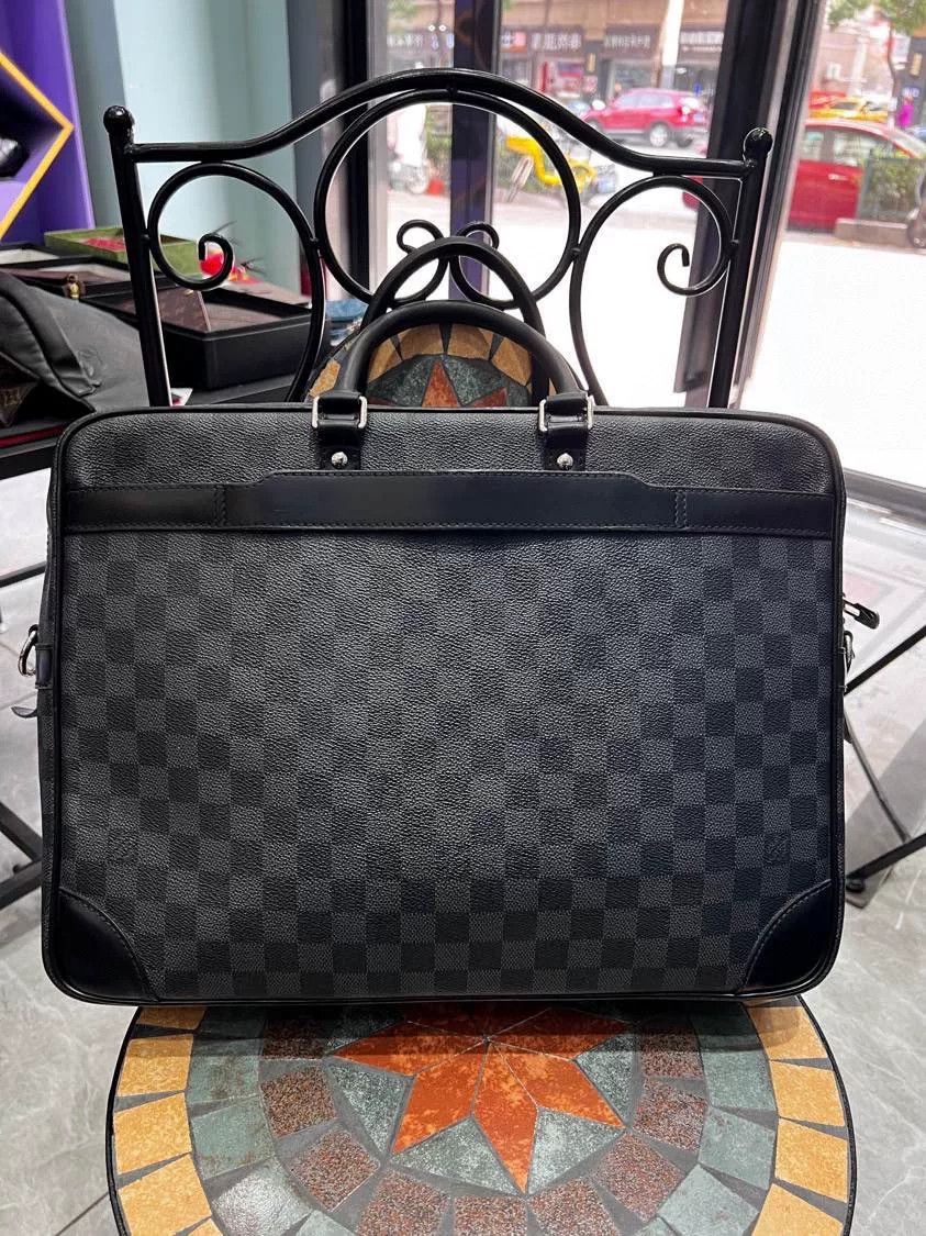Louis Vuitton Louis Vuitton Black Checker Briefcase Size ONE SIZE - 2 Thumbnail