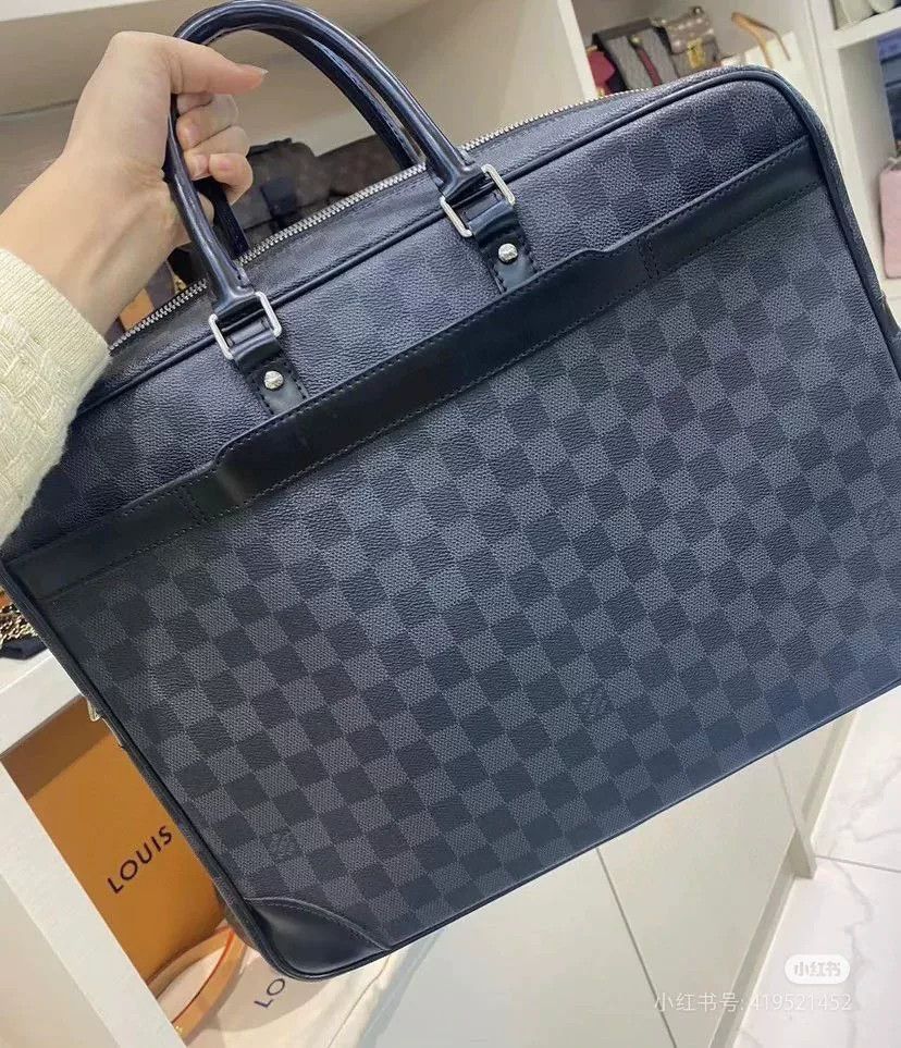 Louis Vuitton Louis Vuitton Black Checker Briefcase Size ONE SIZE - 4 Thumbnail