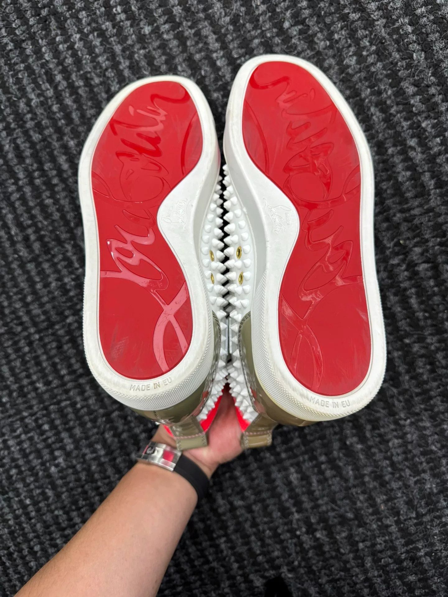 Christian Louboutin Men's Christian Louboutin High-Top Studded Shoes Size US 9.5 / EU 42-43 - 5 Thumbnail