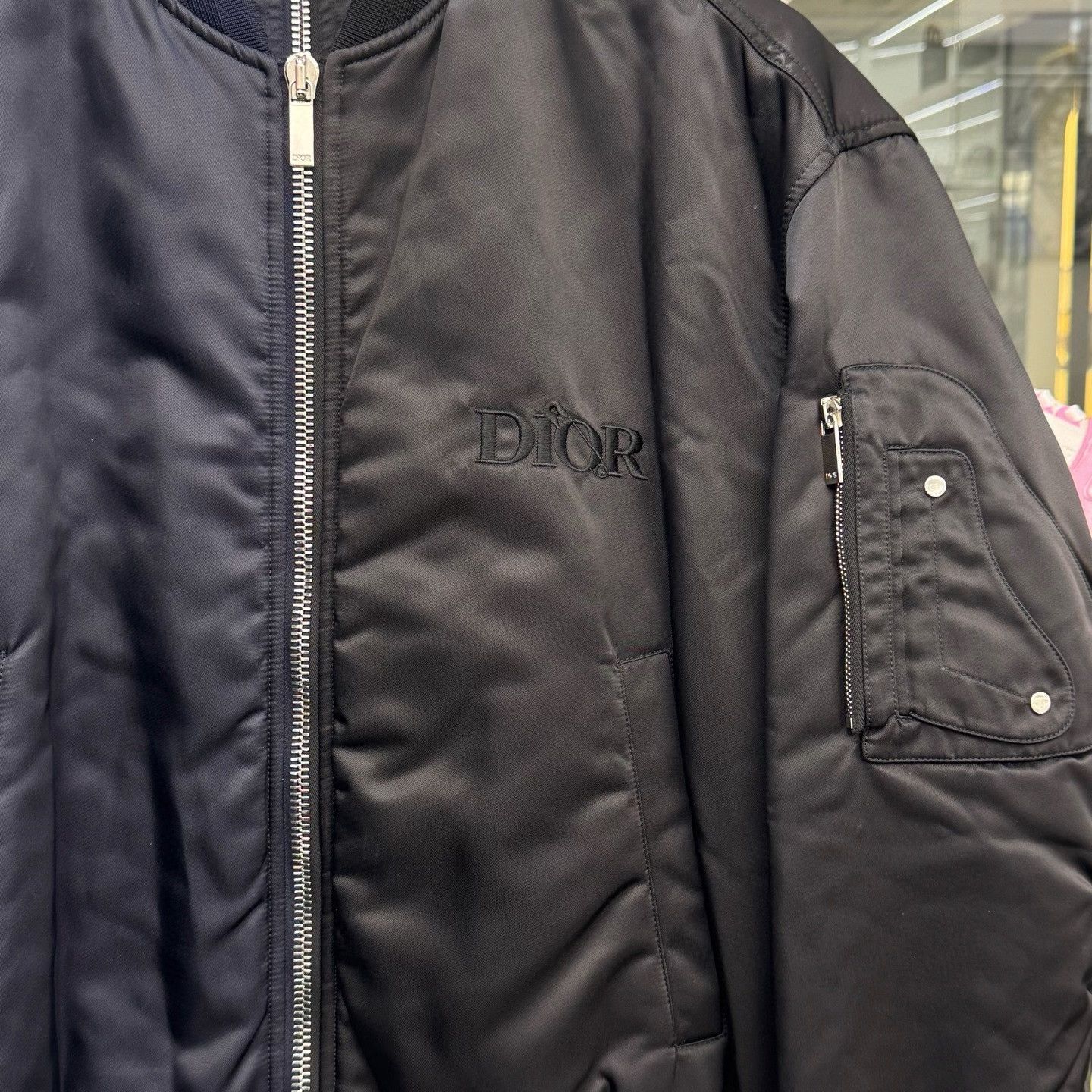 Dior DIOR New Satin Colorblock Baseball Jacket Size US M / EU 48-50 / 2 - 2 Thumbnail