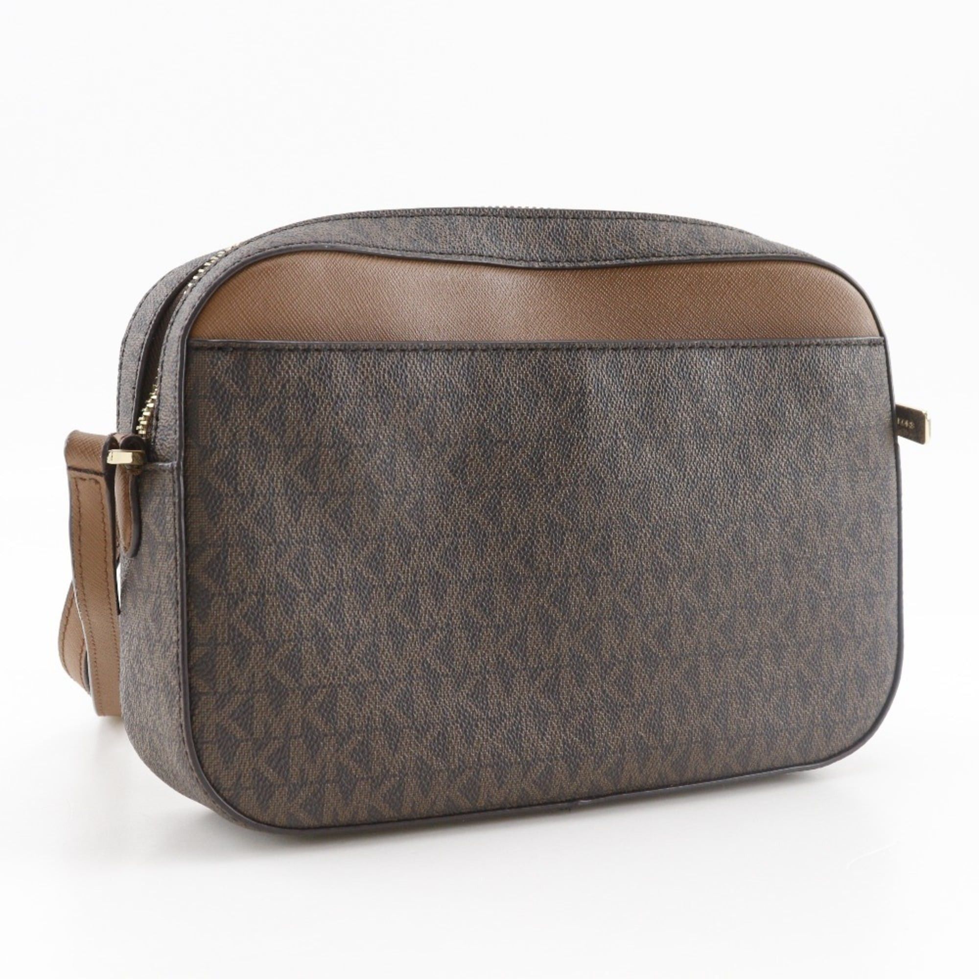 Michael Kors Michael Kors Jet Set Shoulder Bag, MK Signature, 35S1GTTC9B, PVC, Brown, Women's Size ONE SIZE - 3 Thumbnail