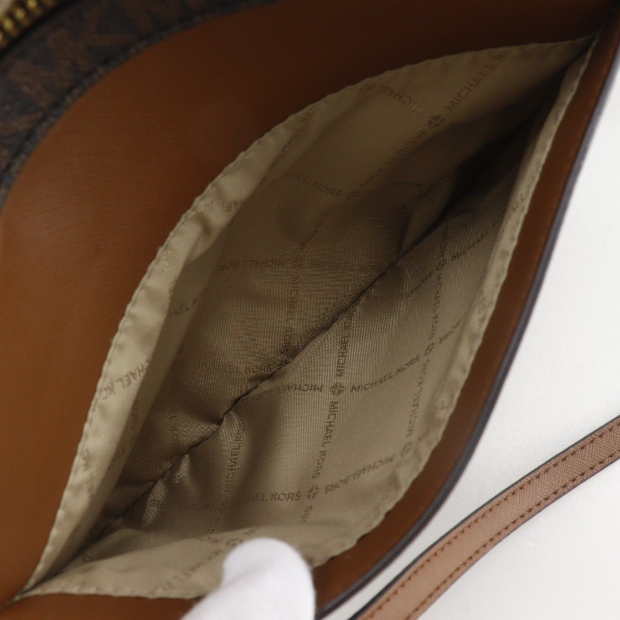 Michael Kors Michael Kors Jet Set Shoulder Bag, MK Signature, 35S1GTTC9B, PVC, Brown, Women's Size ONE SIZE - 9 Thumbnail