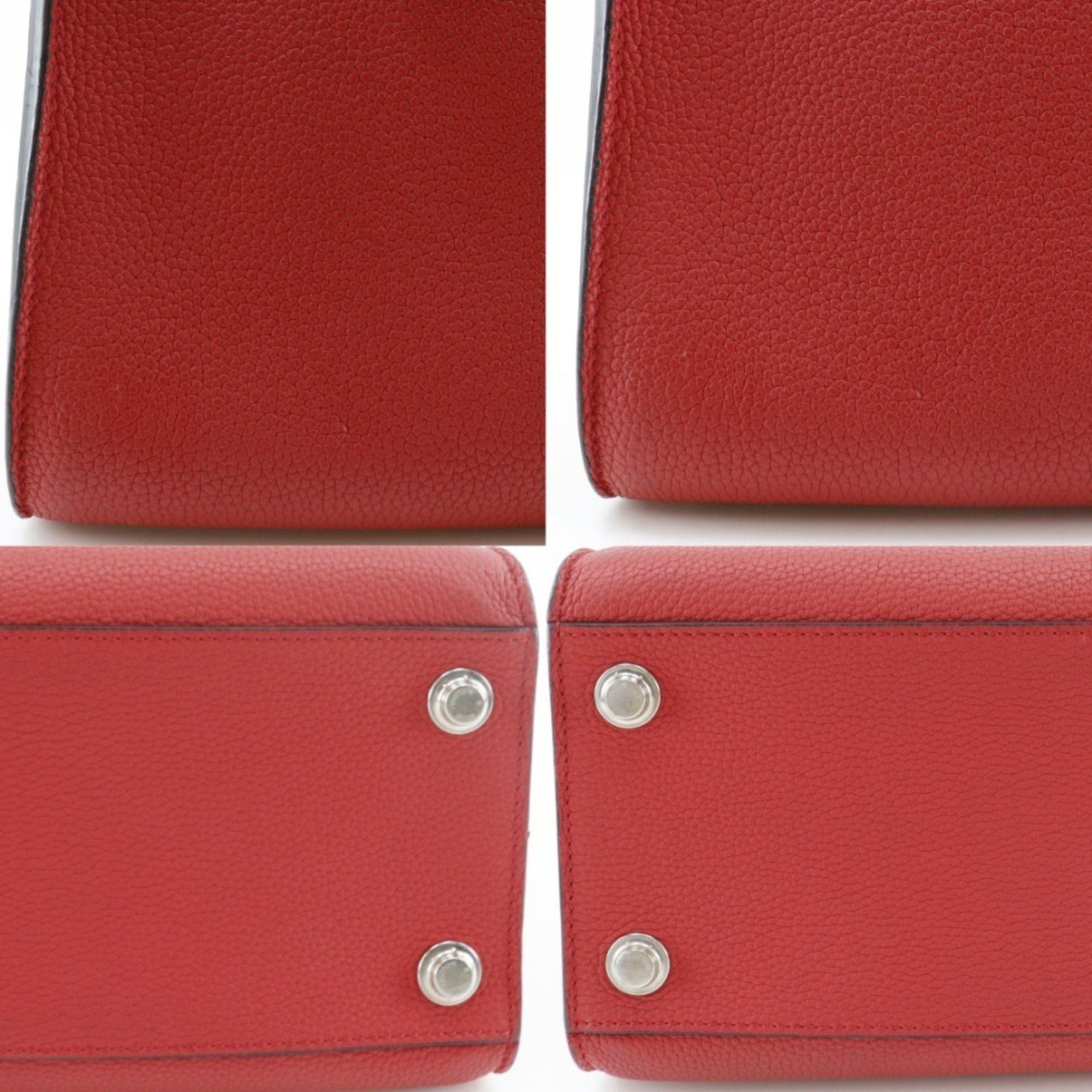 Louis Vuitton Louis Vuitton City Steamer PM handbag/2-way shoulder bag M53030 in calfskin rouge (red, 2017) DU0127, 2-way, A5 size, open-top, for women. Size ONE SIZE - 16 Thumbnail