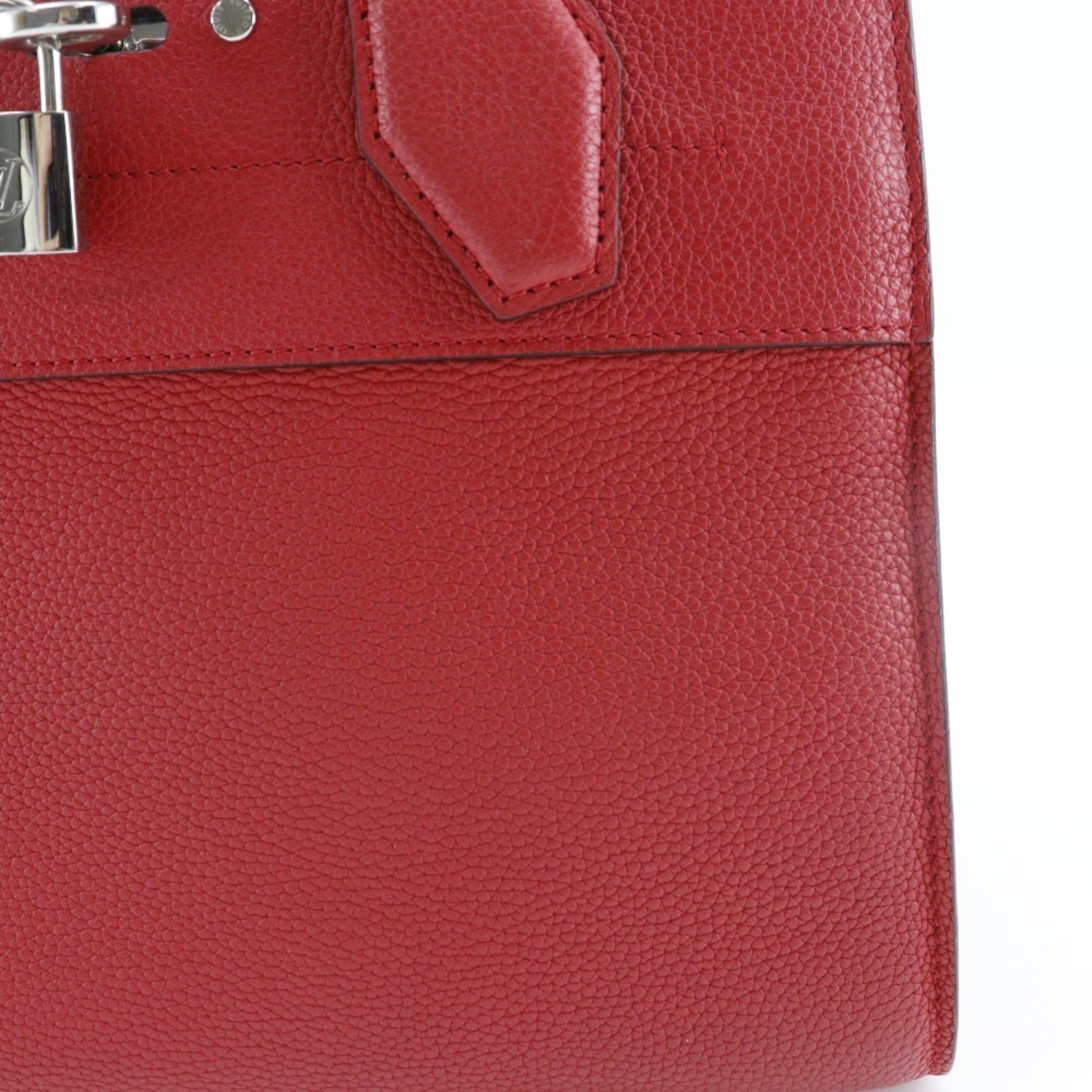 Louis Vuitton Louis Vuitton City Steamer PM handbag/2-way shoulder bag M53030 in calfskin rouge (red, 2017) DU0127, 2-way, A5 size, open-top, for women. Size ONE SIZE - 12 Thumbnail