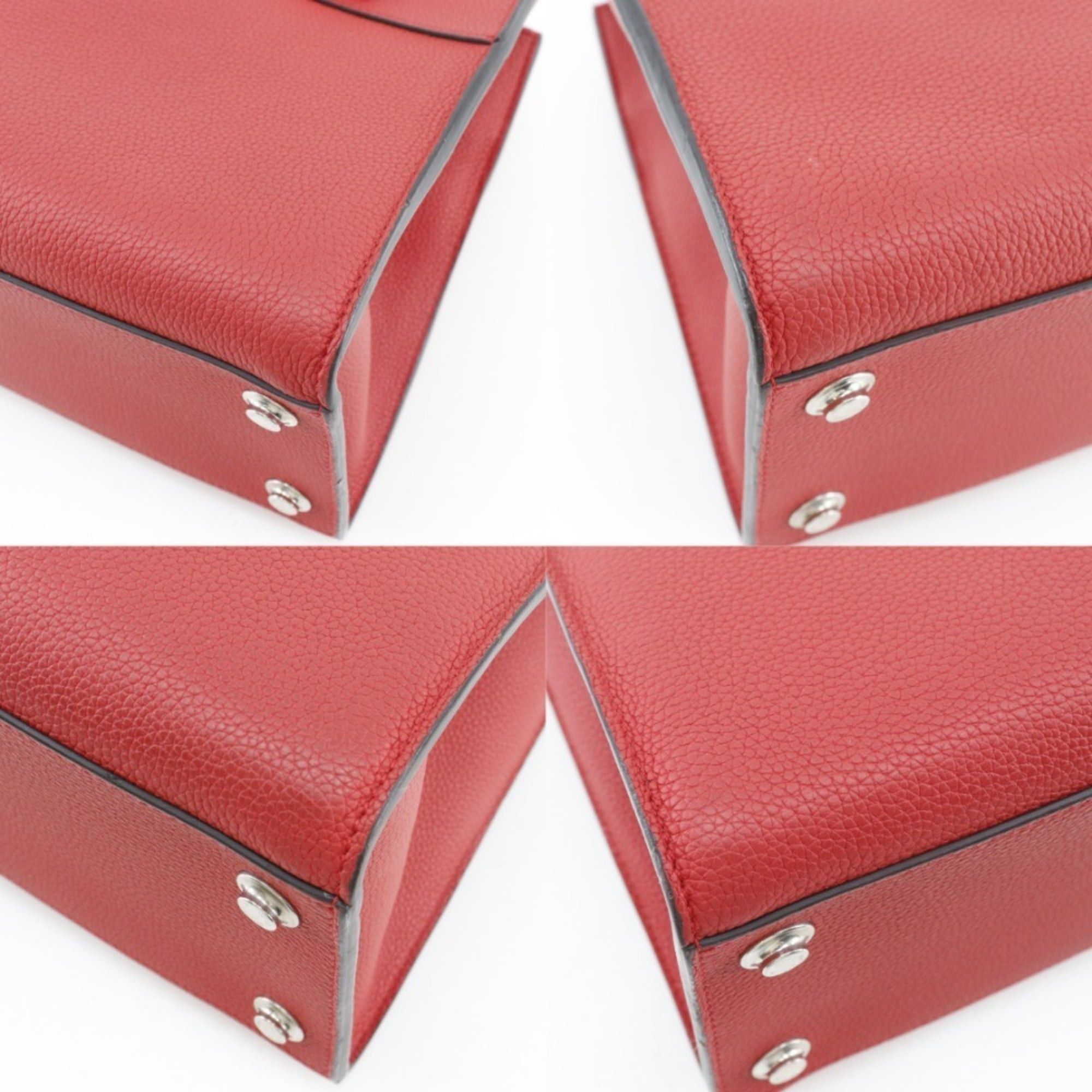 Louis Vuitton Louis Vuitton City Steamer PM handbag/2-way shoulder bag M53030 in calfskin rouge (red, 2017) DU0127, 2-way, A5 size, open-top, for women. Size ONE SIZE - 4 Thumbnail