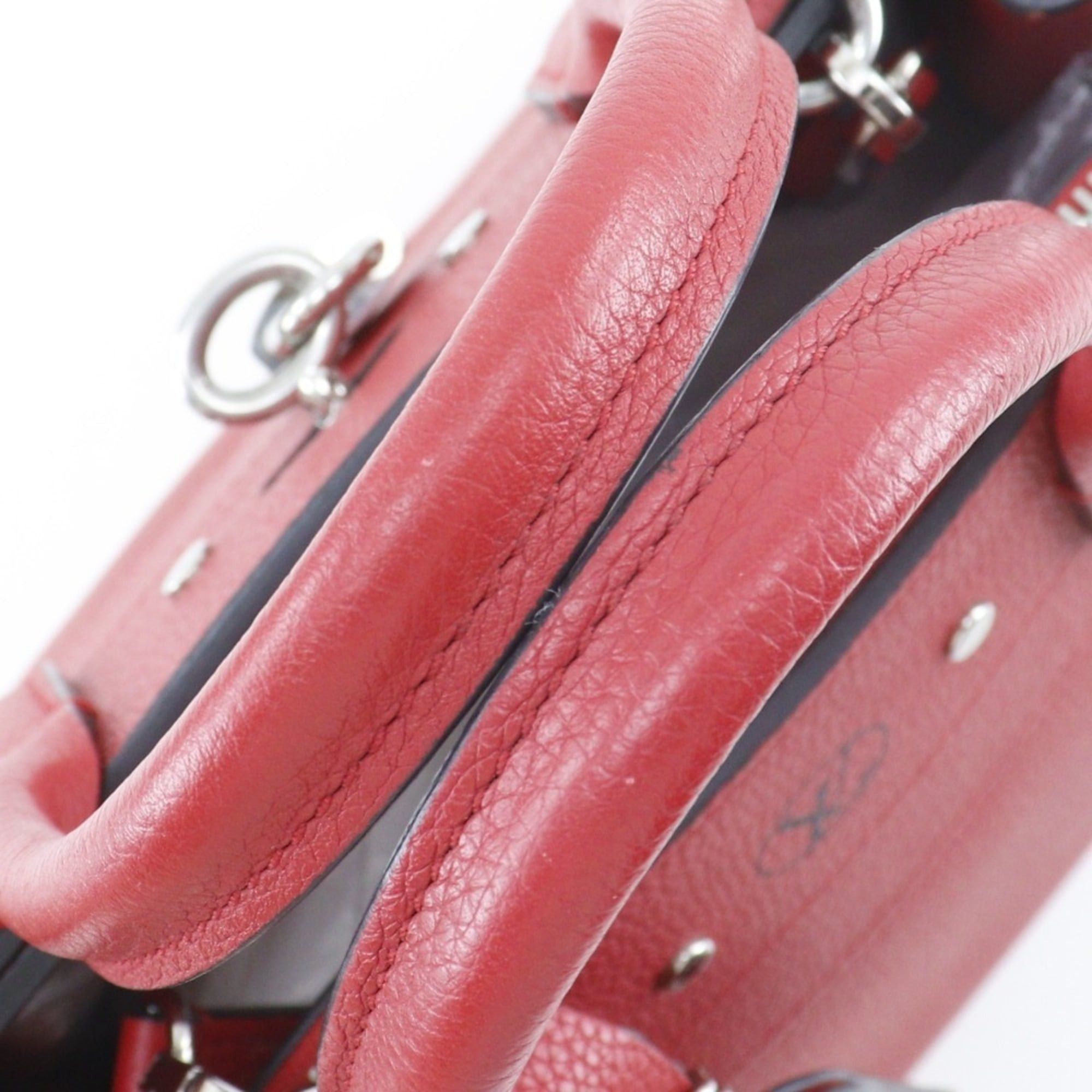 Louis Vuitton Louis Vuitton City Steamer PM handbag/2-way shoulder bag M53030 in calfskin rouge (red, 2017) DU0127, 2-way, A5 size, open-top, for women. Size ONE SIZE - 5 Thumbnail