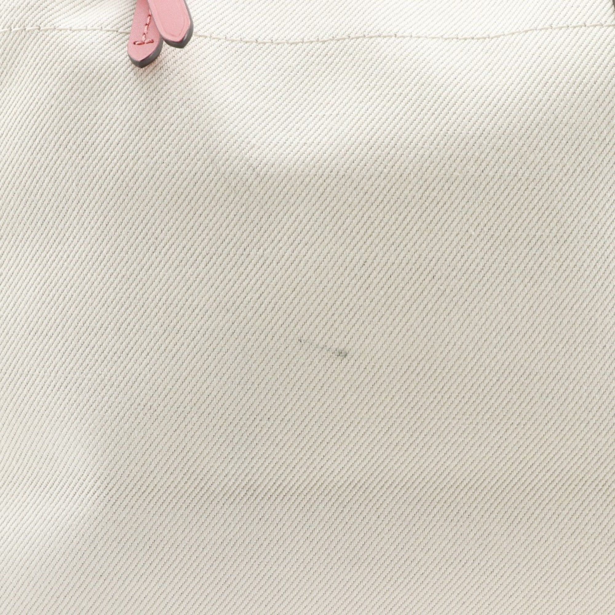 Louis Vuitton Louis Vuitton Hippo MM Tote Bag, 2014 Summer Collection, M94502, Canvas, Corail, 2014, Ivory/Pink, CA0164, A4 Size, Open, Women's Size ONE SIZE - 17 Thumbnail