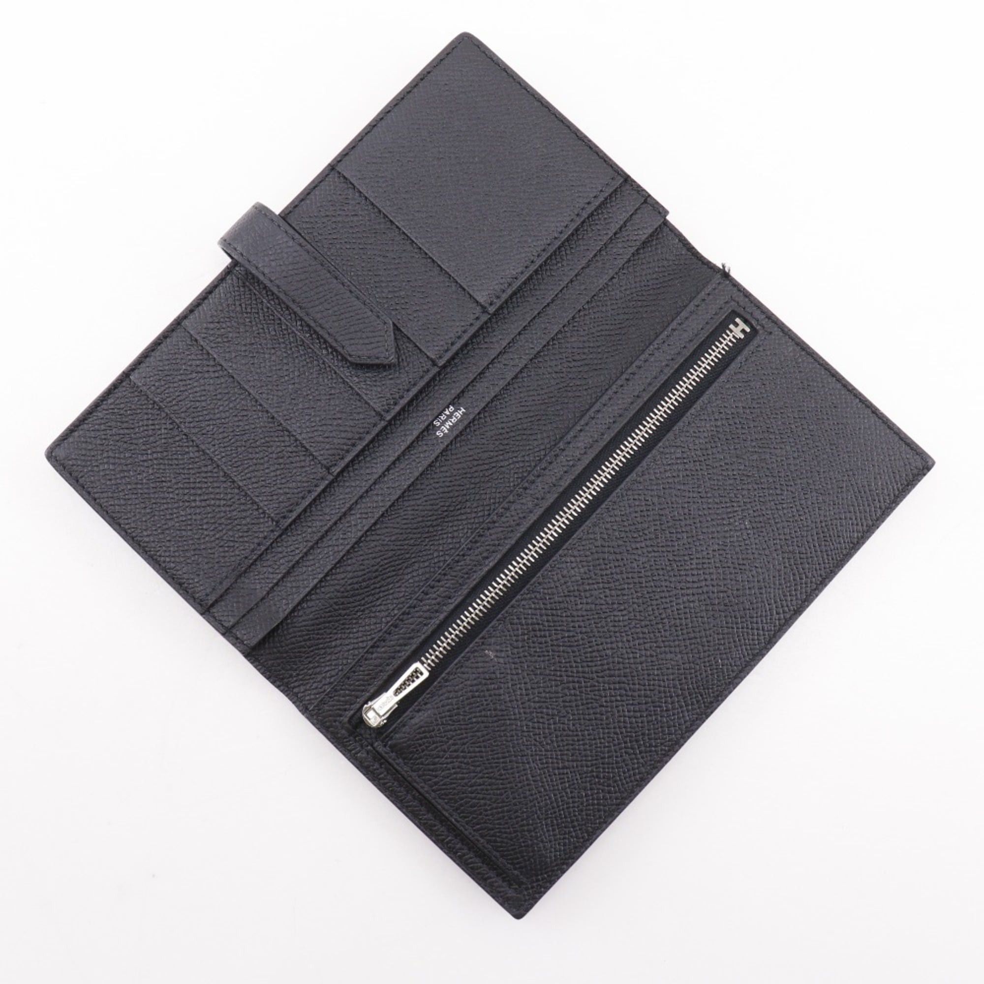 Hermes Hermes Hermès Beansufla long wallet in Epsom leather, 2016, black with belt clasp, unisex Size ONE SIZE - 6 Thumbnail
