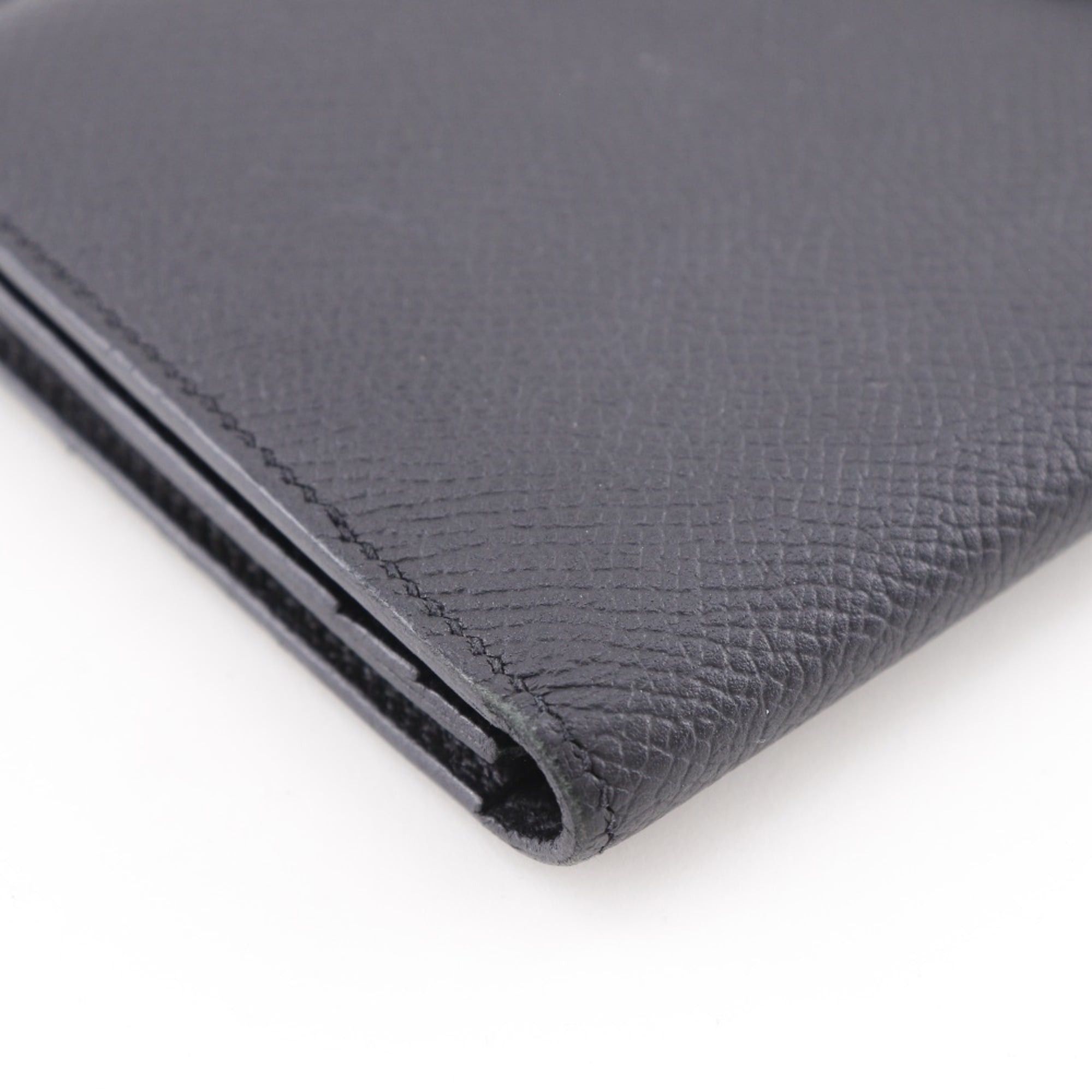 Hermes Hermes Hermès Beansufla long wallet in Epsom leather, 2016, black with belt clasp, unisex Size ONE SIZE - 4 Thumbnail