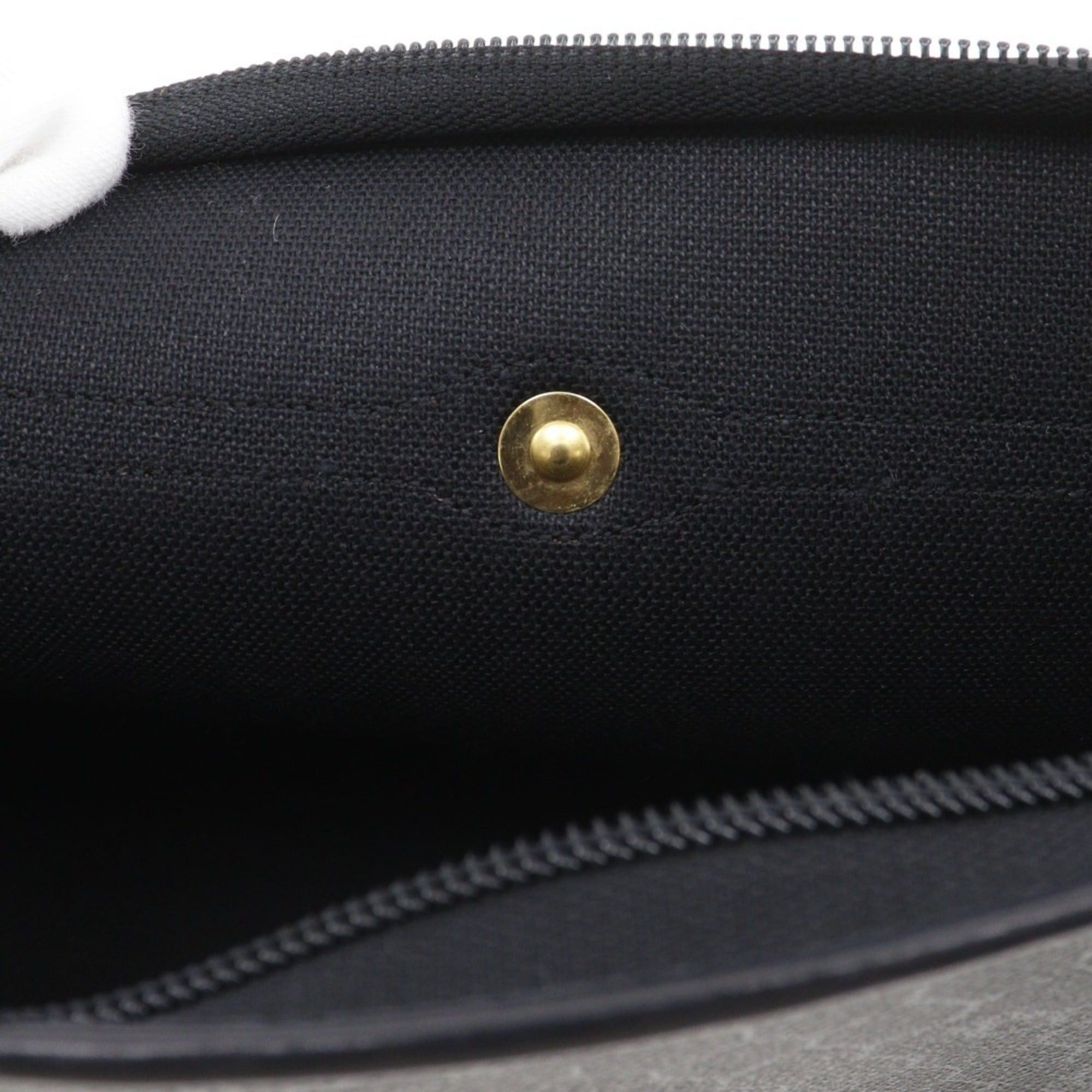 Dior Christian Dior Old Clutch Bag, Honeycomb Pattern, Vintage PVC, Black, A5, Dior, Women's Size ONE SIZE - 9 Thumbnail
