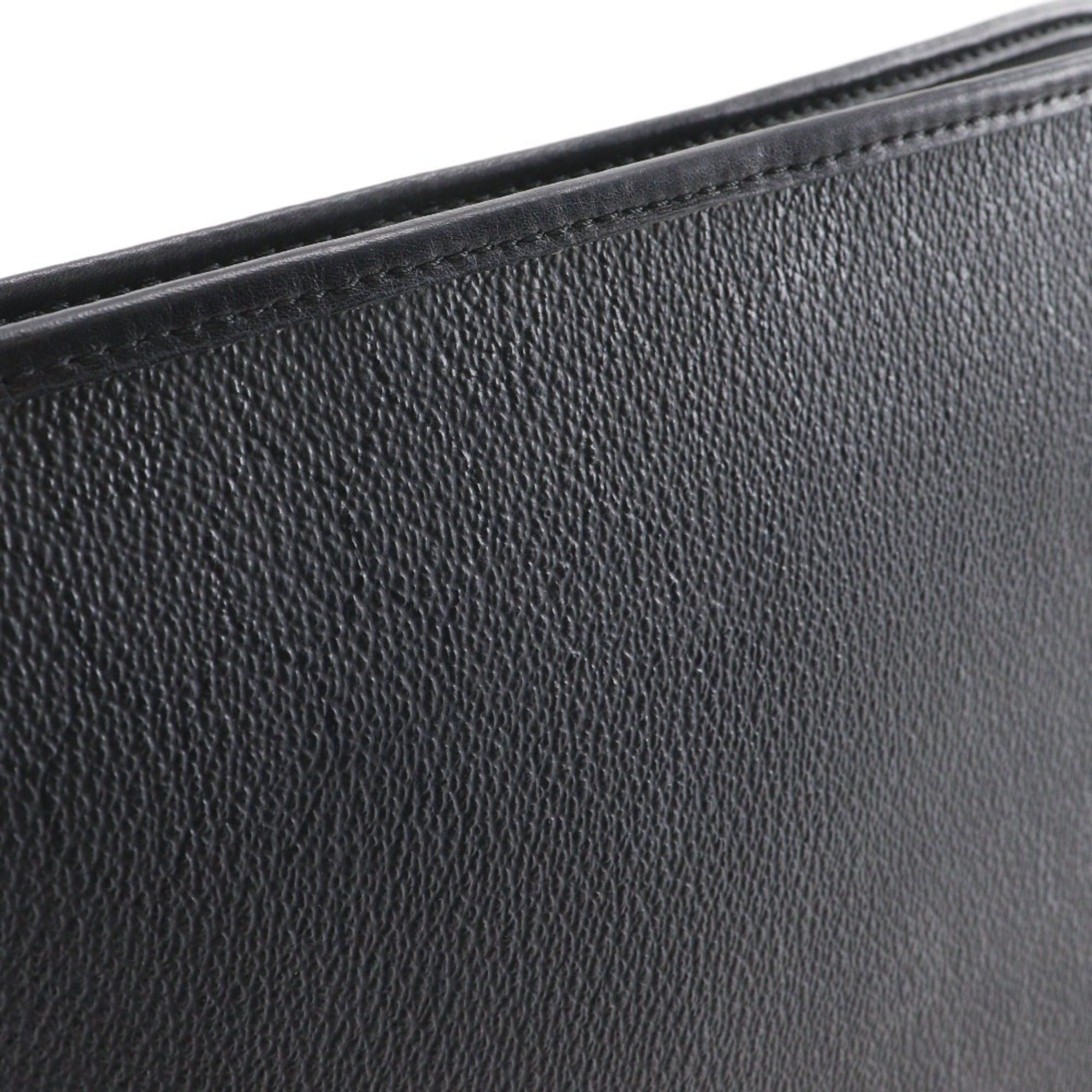 Dior Christian Dior Old Clutch Bag, Honeycomb Pattern, Vintage PVC, Black, A5, Dior, Women's Size ONE SIZE - 13 Thumbnail