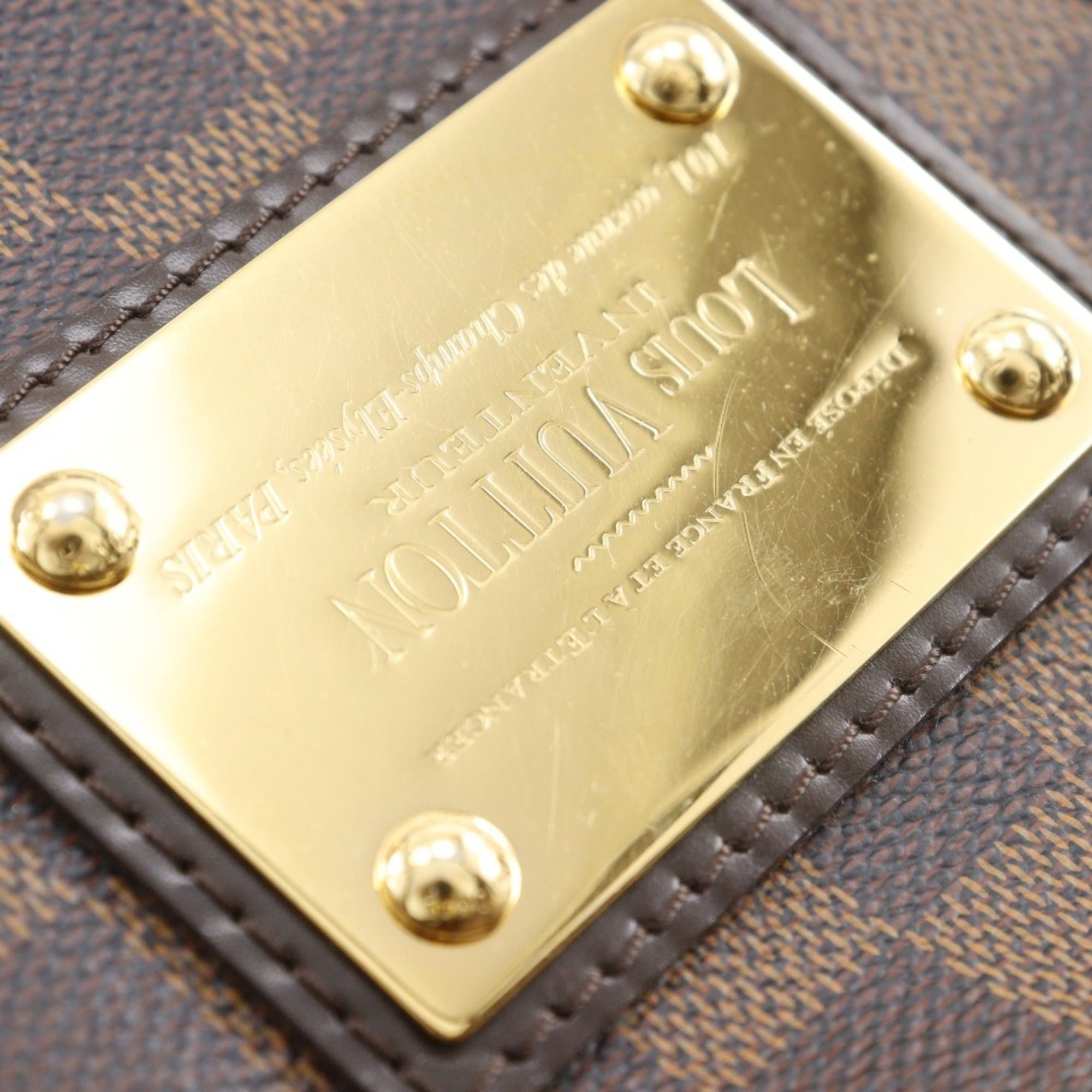 Louis Vuitton Louis Vuitton Hampstead MM Tote Bag N51204 Damier Canvas 2011 Brown CA0191 A4 Open Women's Size ONE SIZE - 16 Thumbnail