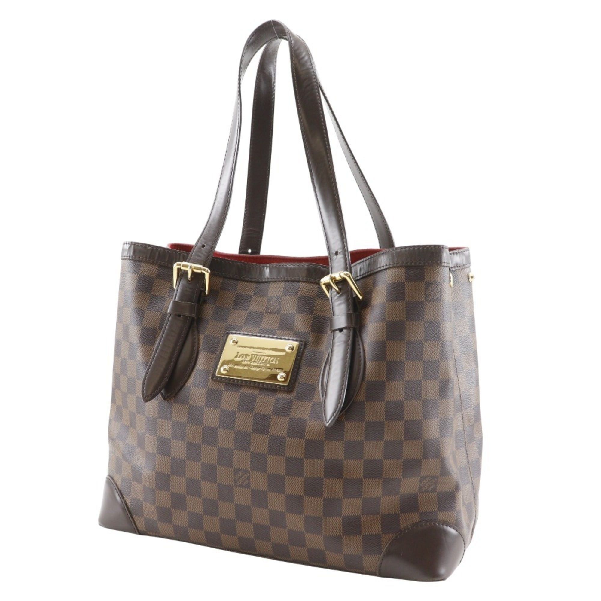 Louis Vuitton Louis Vuitton Hampstead MM Tote Bag N51204 Damier Canvas 2011 Brown CA0191 A4 Open Women's Size ONE SIZE - 2 Thumbnail