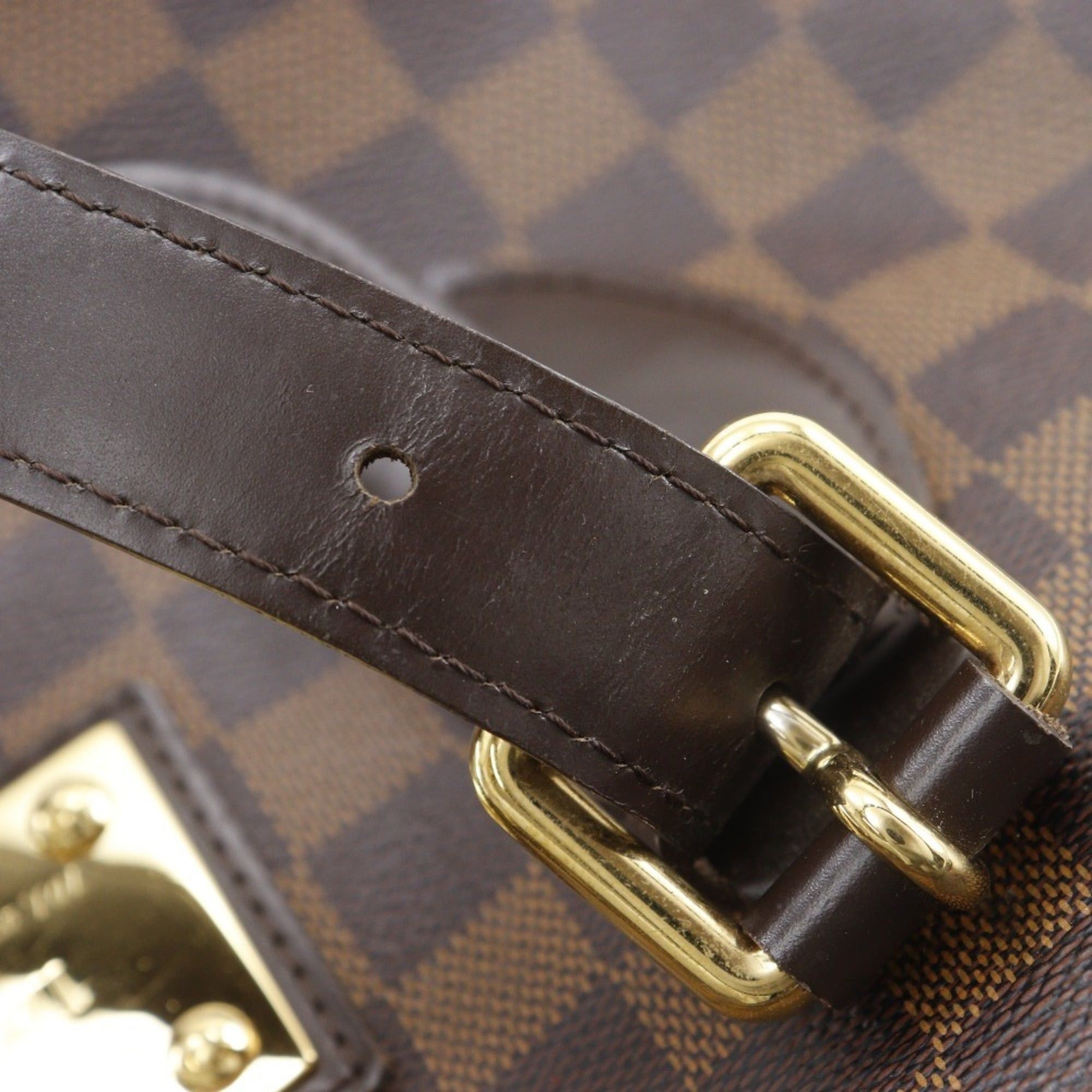 Louis Vuitton Louis Vuitton Hampstead MM Tote Bag N51204 Damier Canvas 2011 Brown CA0191 A4 Open Women's Size ONE SIZE - 14 Thumbnail