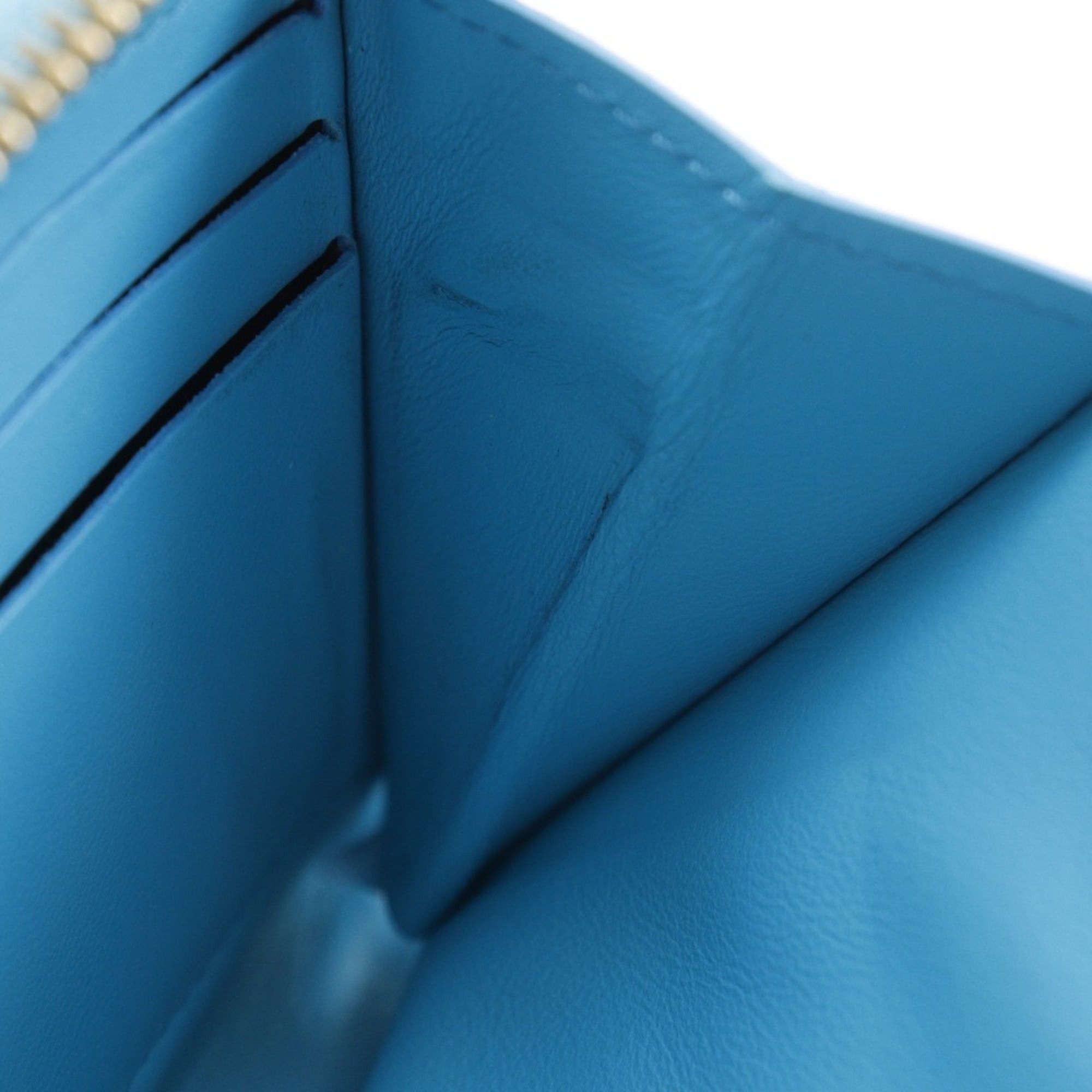 Louis Vuitton Louis Vuitton Zippy Wallet, Coussin Monogram Embossed Long Wallet M81512, Lamb Leather with Turquoise and Blue Design, Unisex Size ONE SIZE - 13 Thumbnail