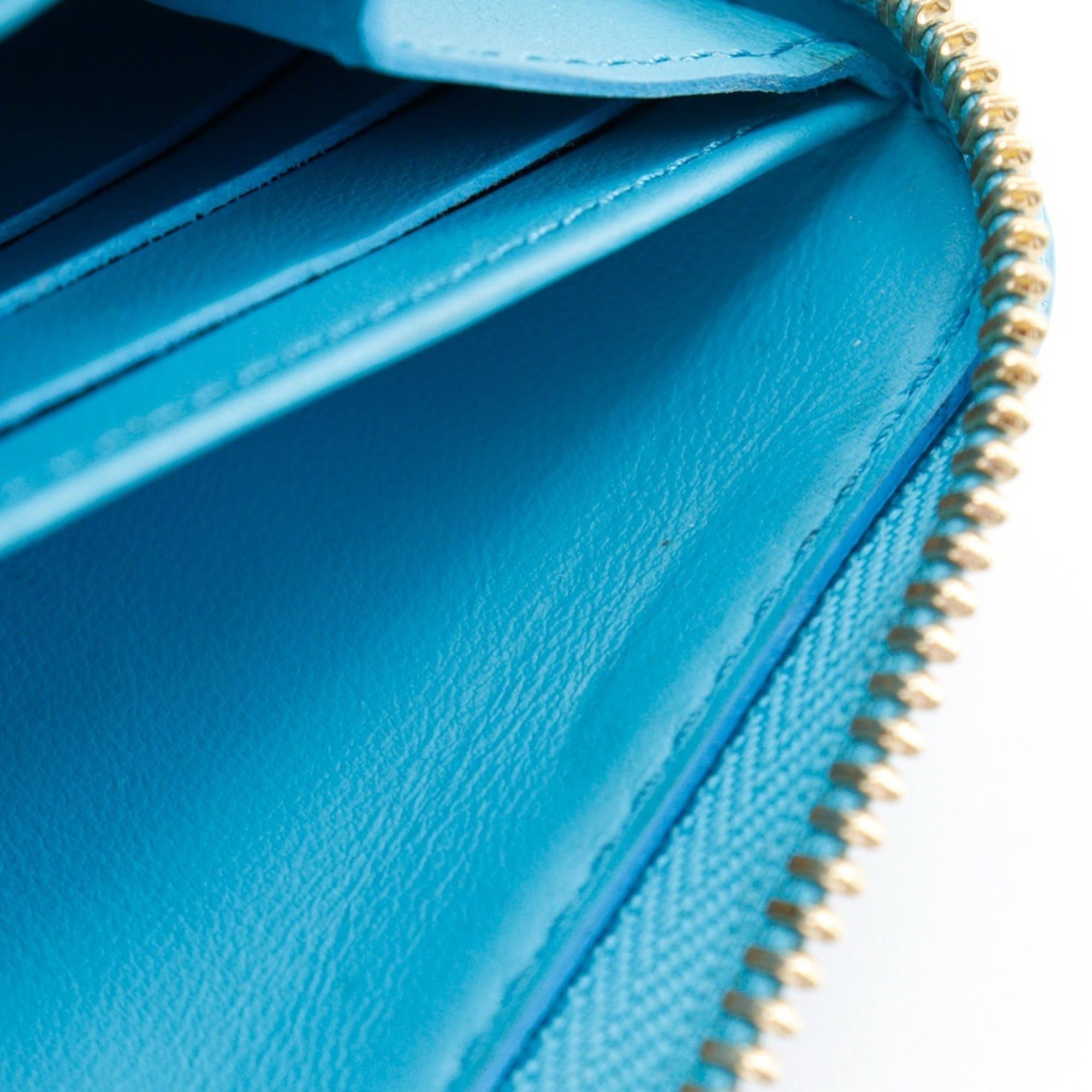 Louis Vuitton Louis Vuitton Zippy Wallet, Coussin Monogram Embossed Long Wallet M81512, Lamb Leather with Turquoise and Blue Design, Unisex Size ONE SIZE - 12 Thumbnail