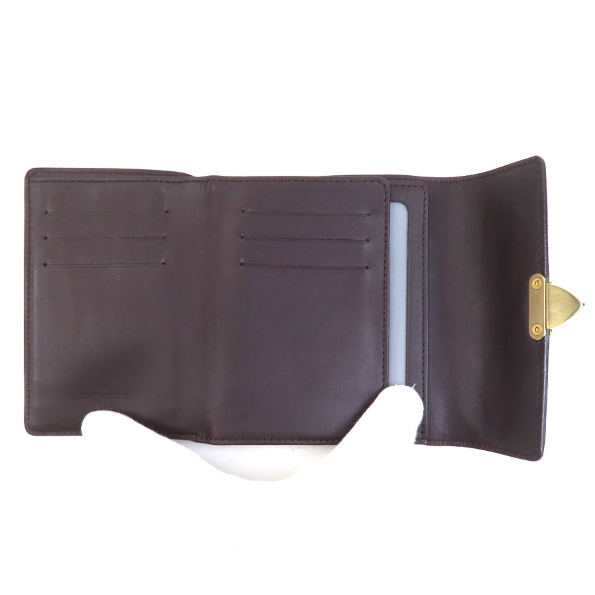 Louis Vuitton Louis Vuitton Monogram Vernis Portefeuille Koala Tri-fold Wallet in Amaranth and Gold, Women's, M93520, Free Shipping, e61521 Size ONE SIZE - 5 Thumbnail