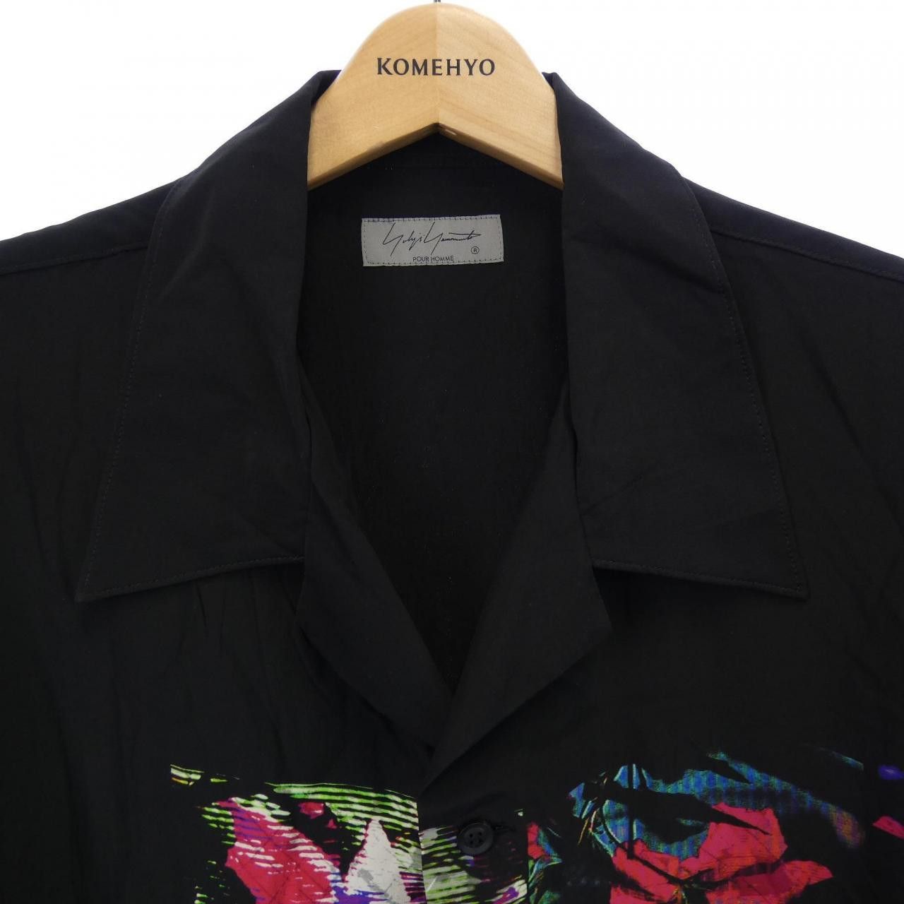 Other Yoji Yamamoto Pool Homme Yohji Yamamoto POUR HOMME S/S Shirt 100% Silk Shirt Textile Tops HG-B27-404 DUTY FREE for USA Size ONE SIZE - 5 Thumbnail