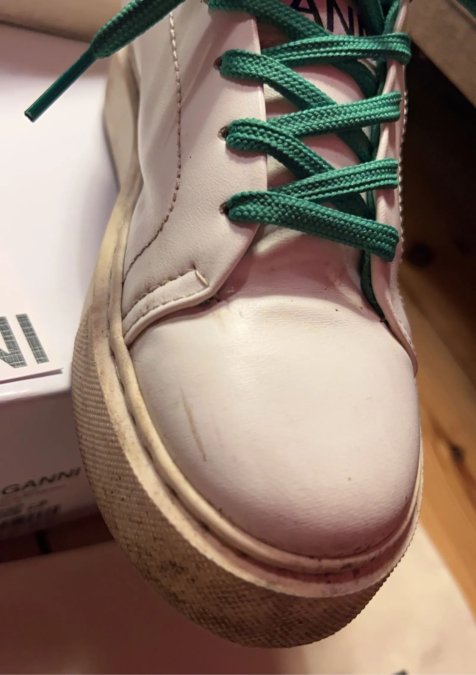 Ganni Ganni Kelly Green Sneakers Size US 6 / IT 36 - 9 Thumbnail