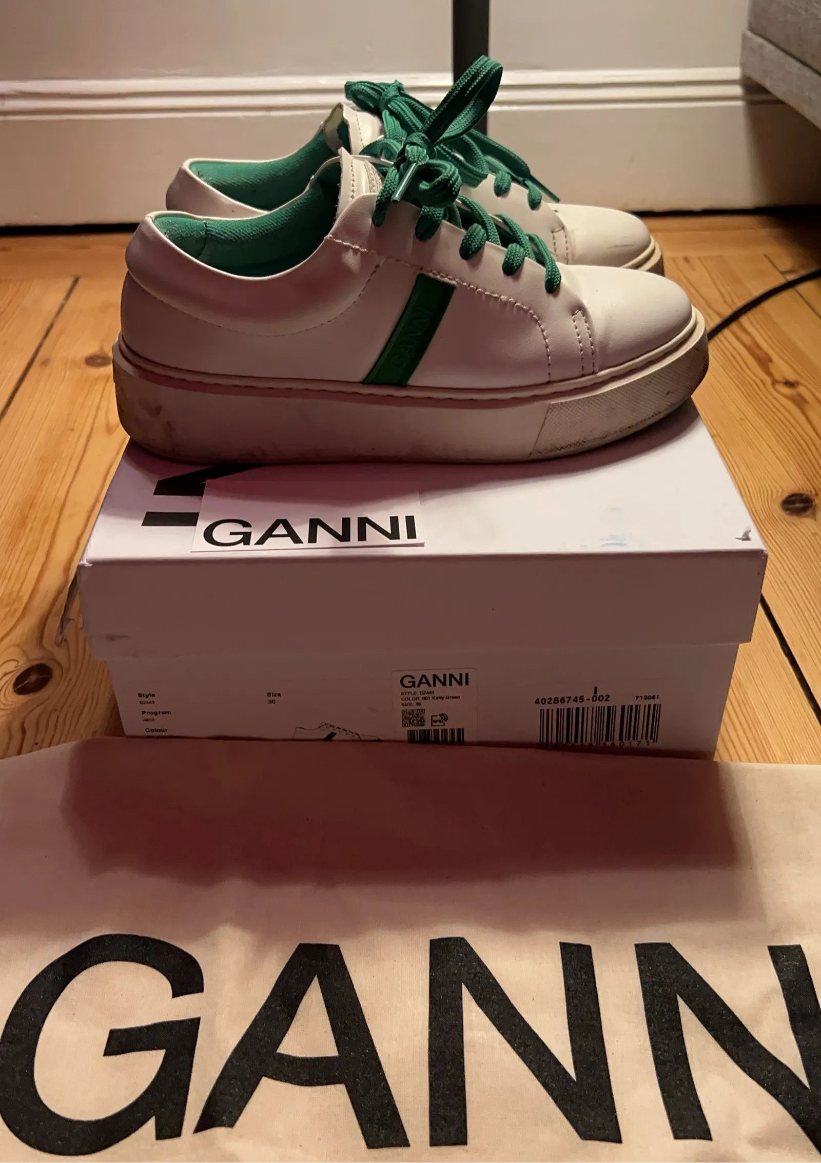 Ganni Ganni Kelly Green Sneakers Size US 6 / IT 36 - 5 Thumbnail