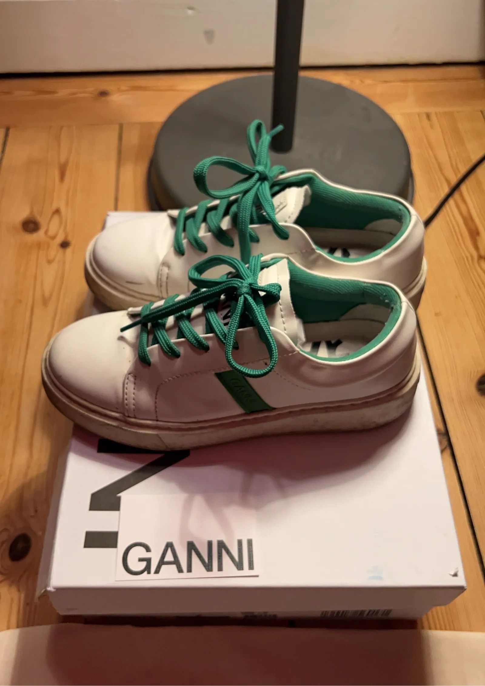 Ganni Ganni Kelly Green Sneakers Size US 6 / IT 36 - 7 Thumbnail