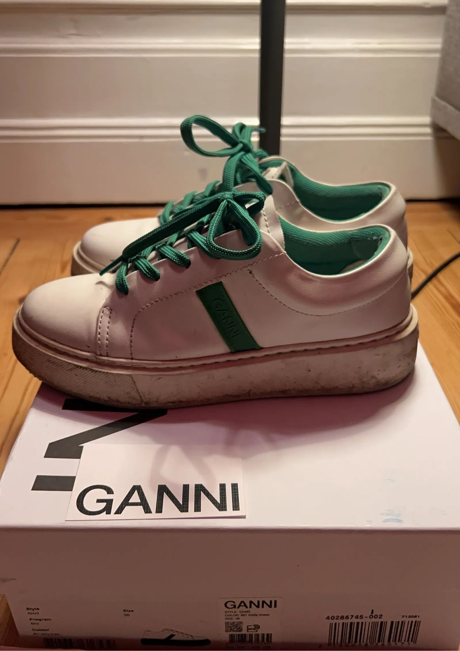 Ganni Ganni Kelly Green Sneakers Size US 6 / IT 36 - 6 Thumbnail
